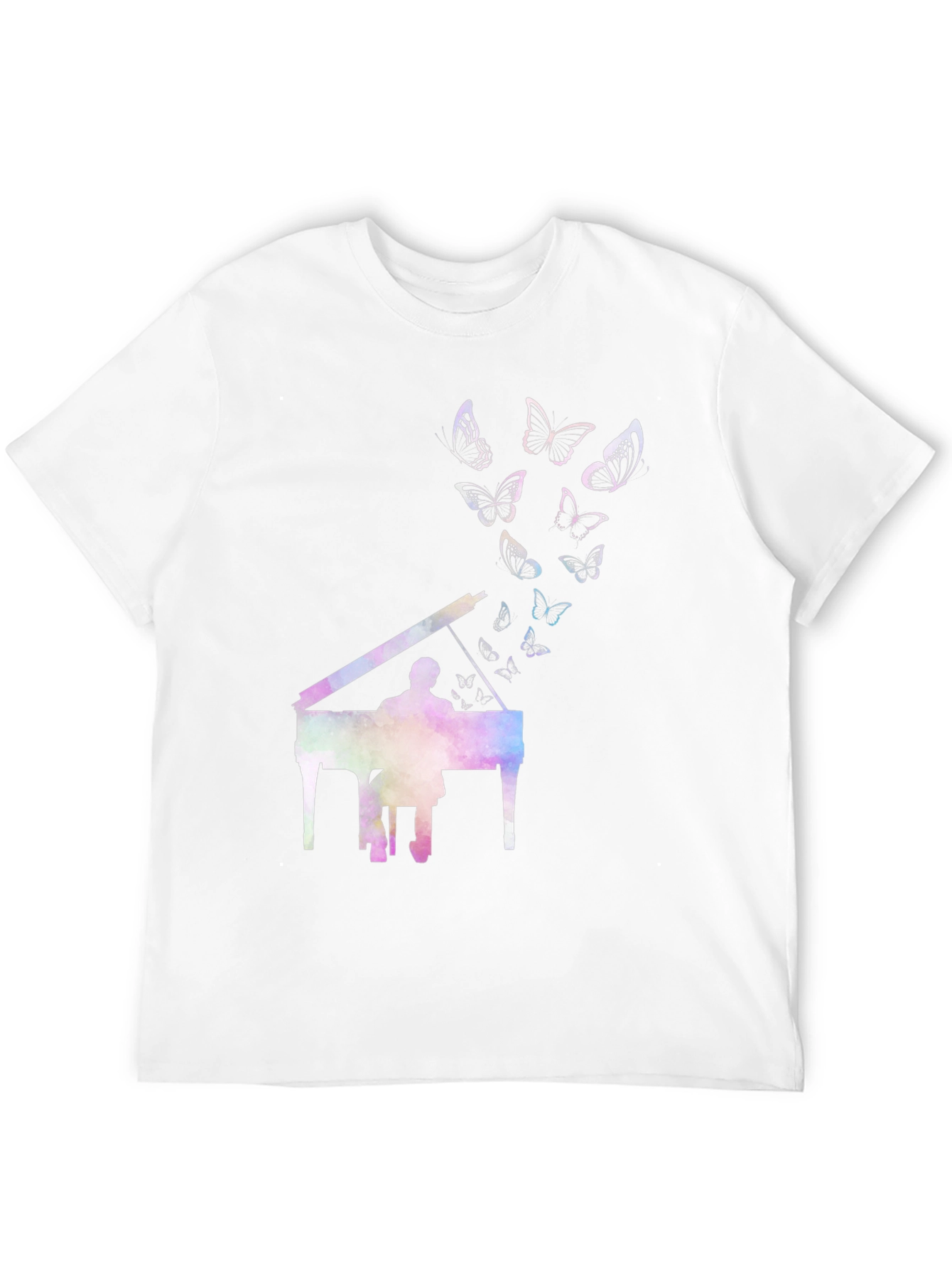 Black Piano Butterfly T-Shirt - Express Yourself view 12