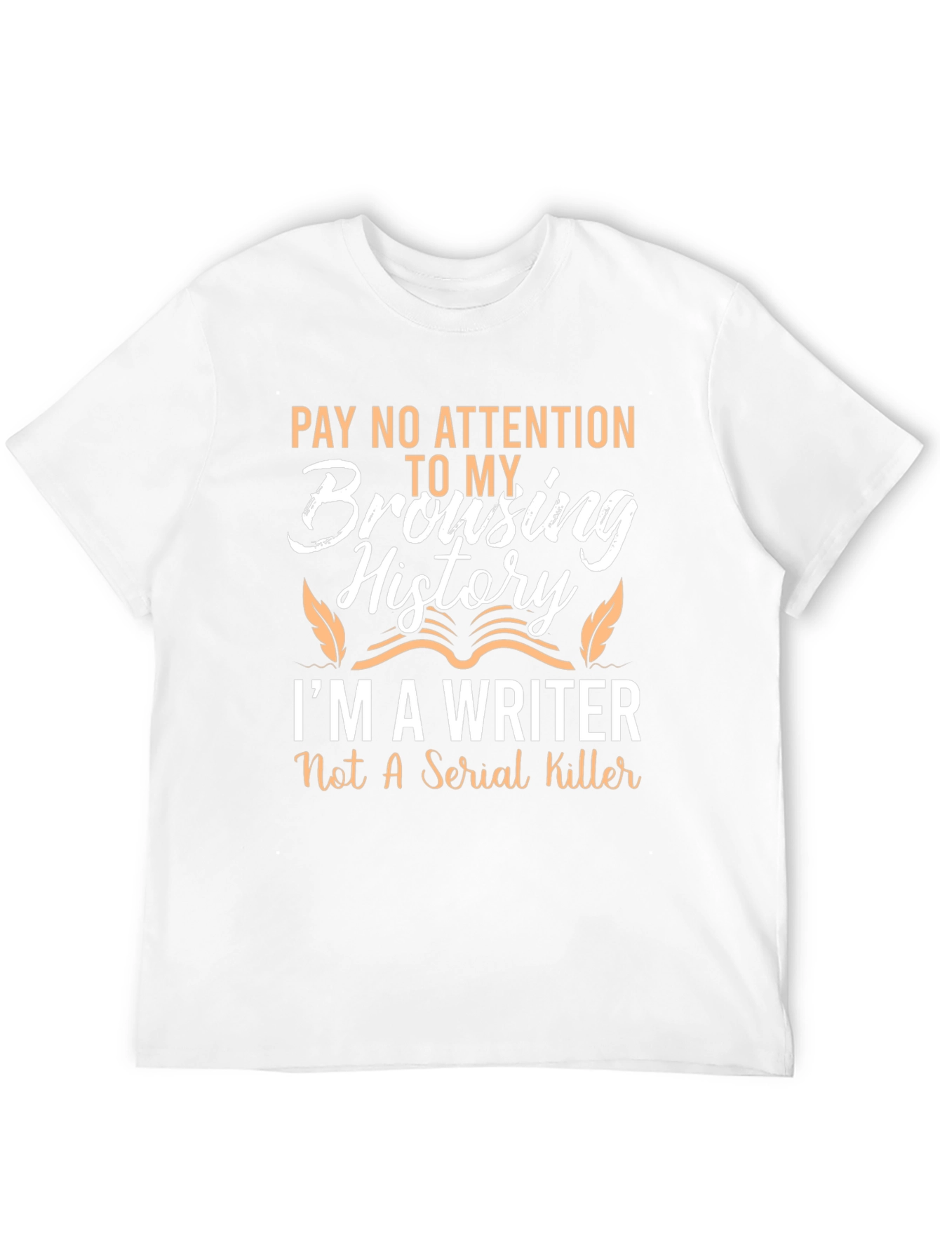 Black Writer Browsing History T-Shirt - Funny Novelty Tee view 12