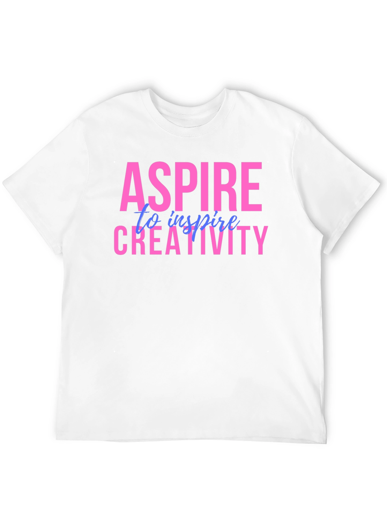 Black Aspire Creativity Graphic Tee - Unisex Black T-Shirt view 12