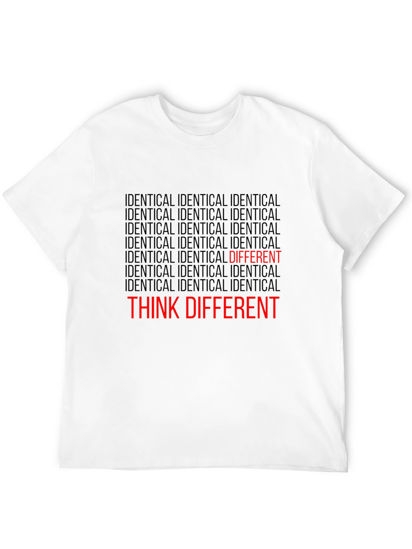 Black Think Different Graphic Tee view 12