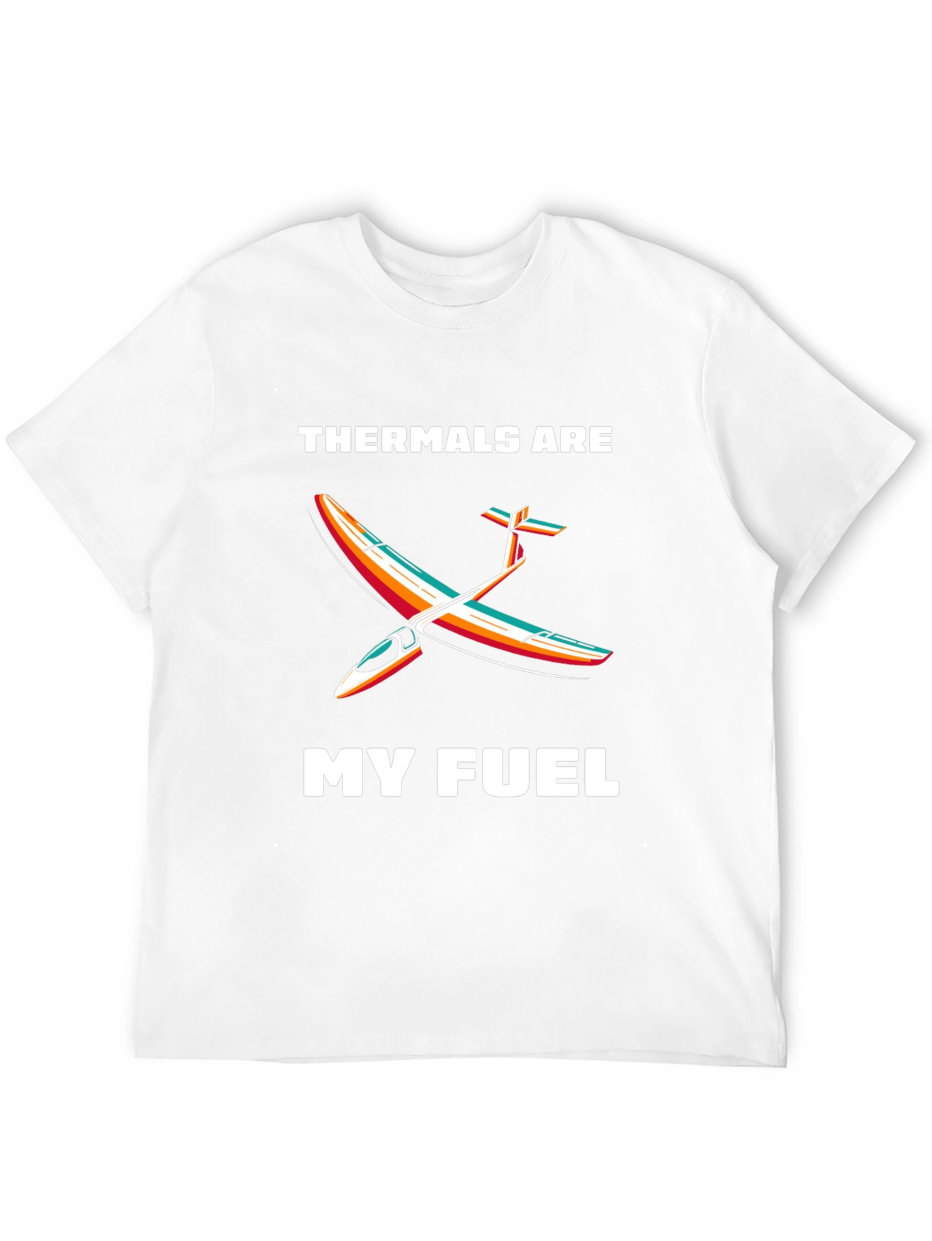 Black Thermals are My Fuel Glider T-Shirt view 12