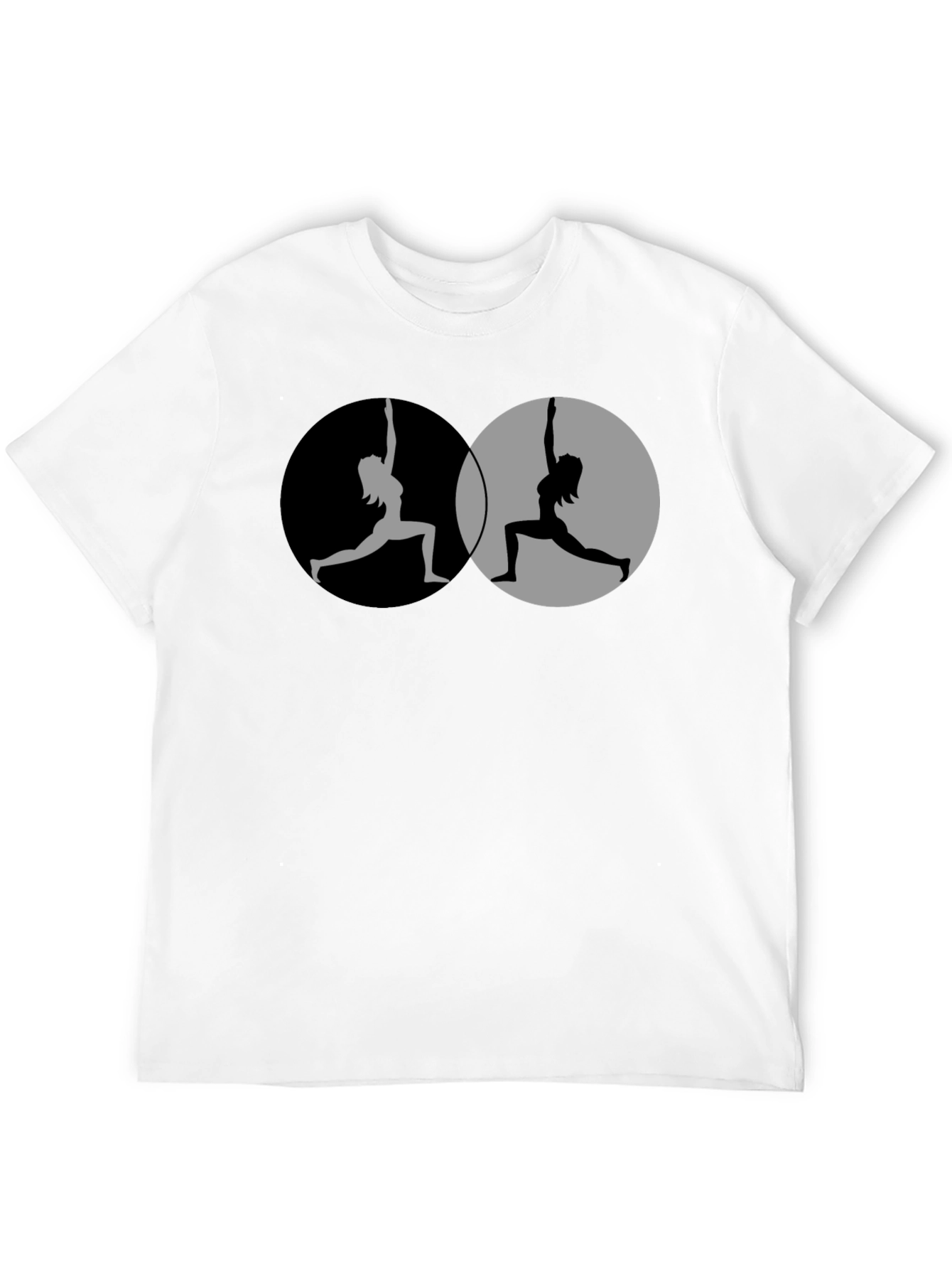 Black Yin Yang Yoga T-Shirt - Balance & Style view 12