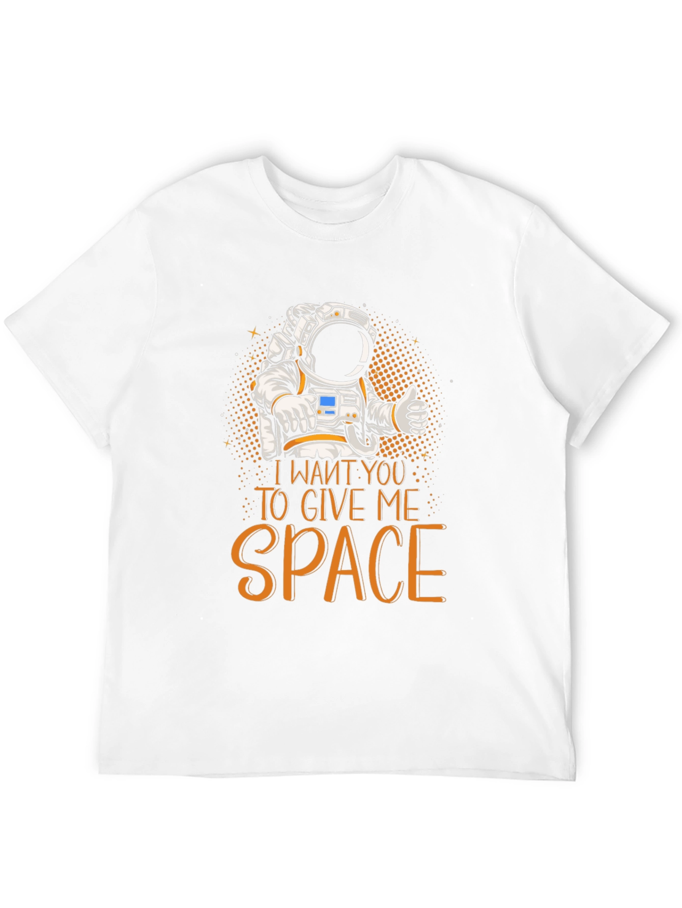 Black Give Me Space Astronaut Graphic T-Shirt view 12