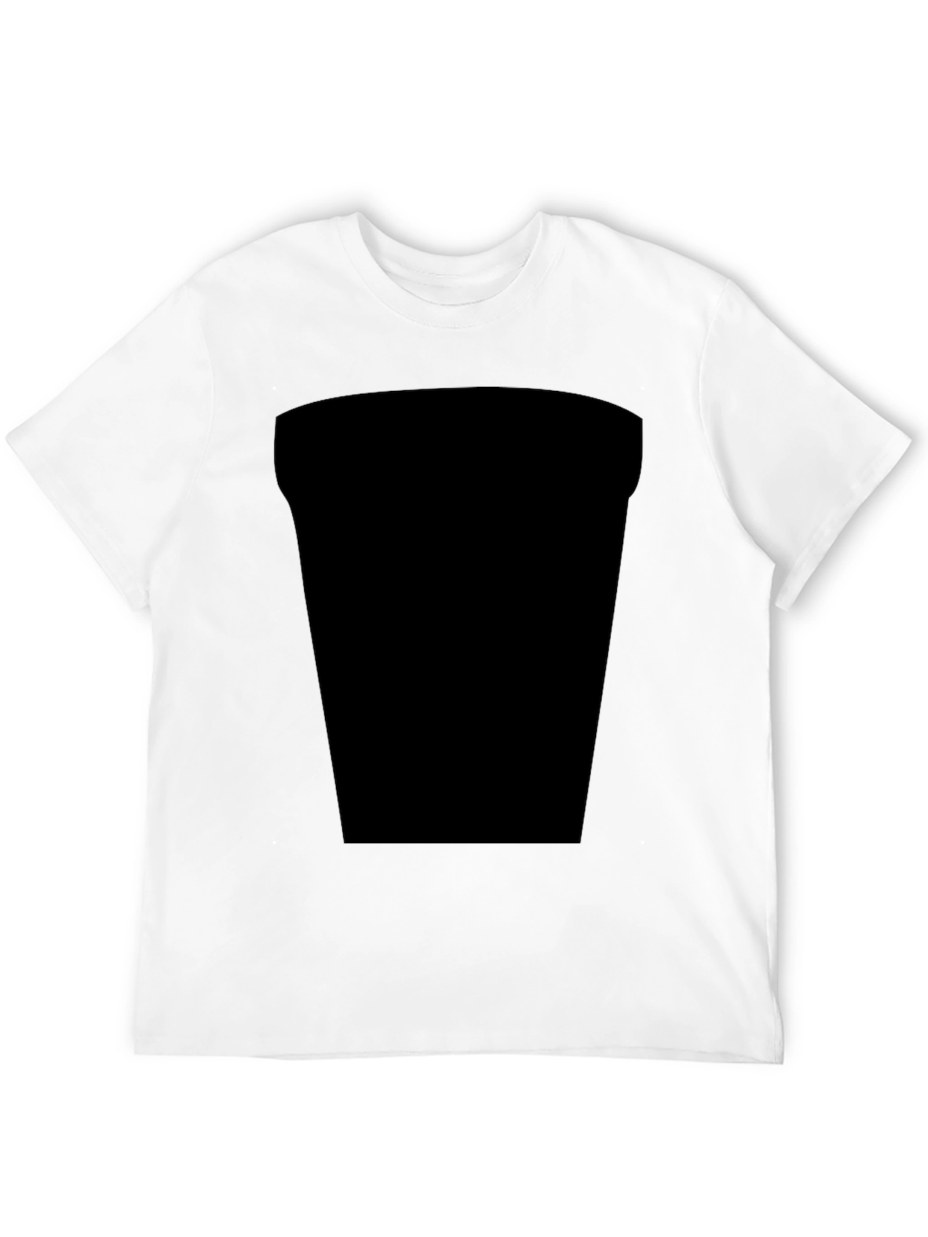 Black Black Casual Tee with Design Space view 12