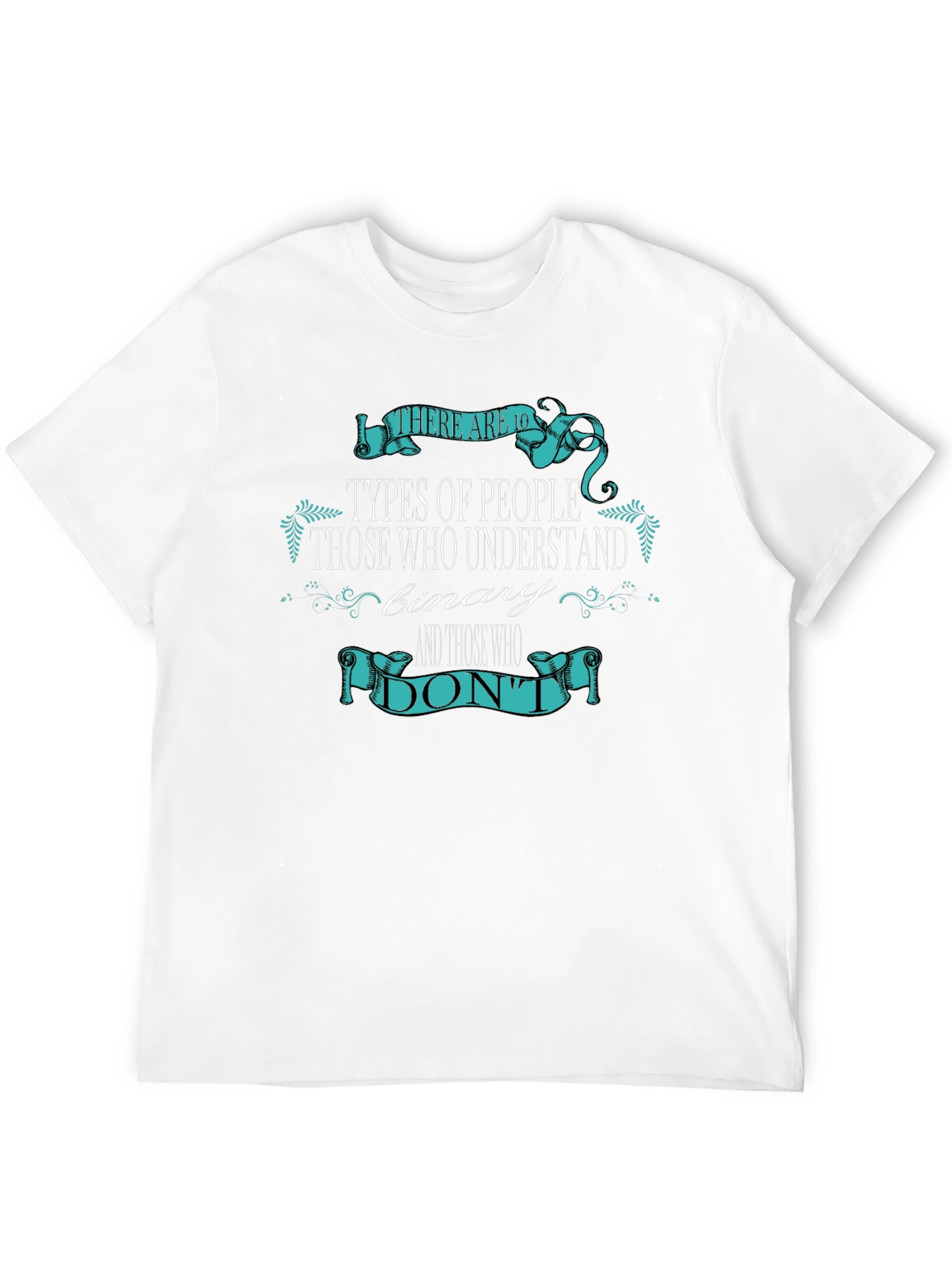 Black Binary Humor T-Shirt - There Are 10 Types of People view 12