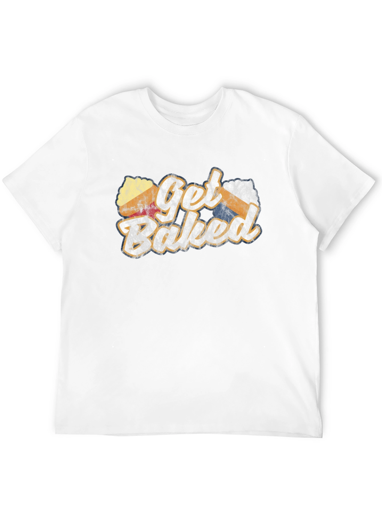 Black Get Baked Novelty Graphic T-Shirt view 12