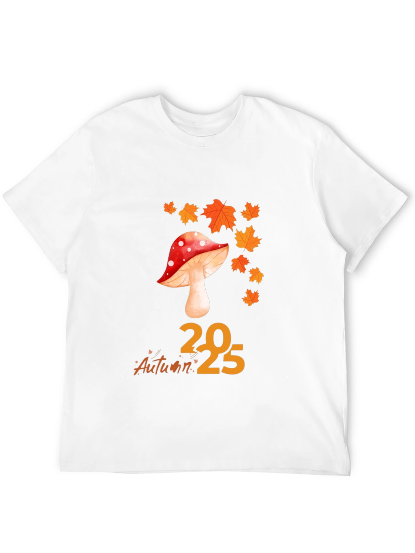 Black Autumn Mushroom Graphic Tee - Comfortable Everyday Wear view 12