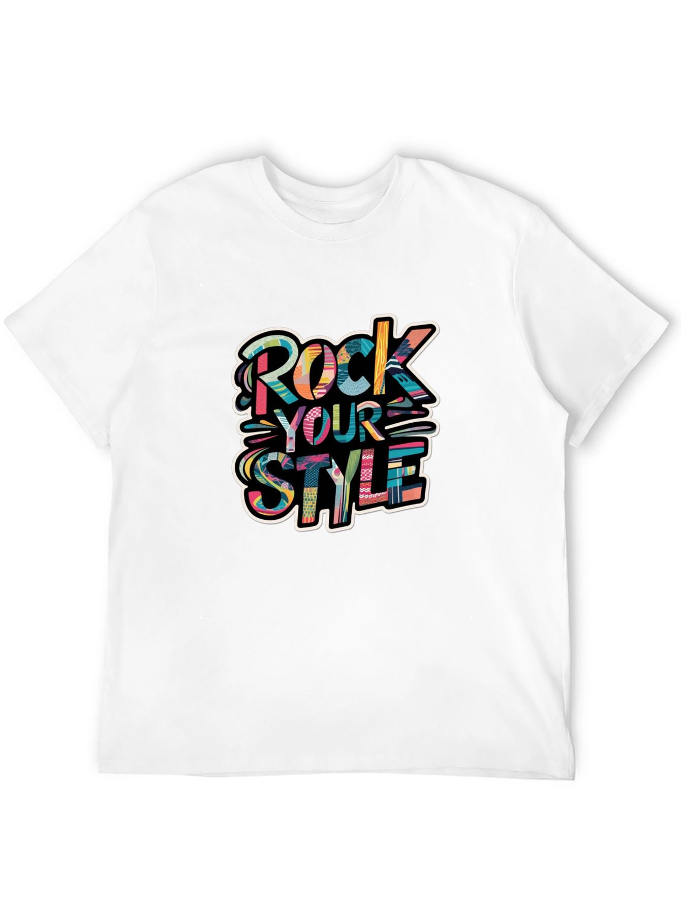 Black Rock Your Style Black Cotton Graphic Tee view 12