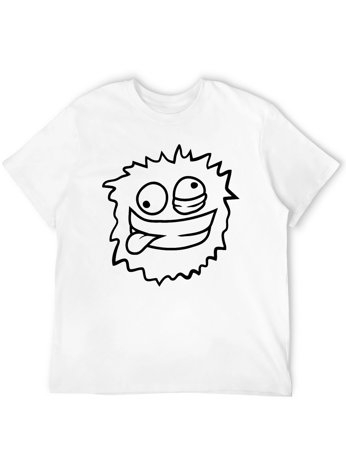 Black Funny Monster Graphic Black Tee view 12