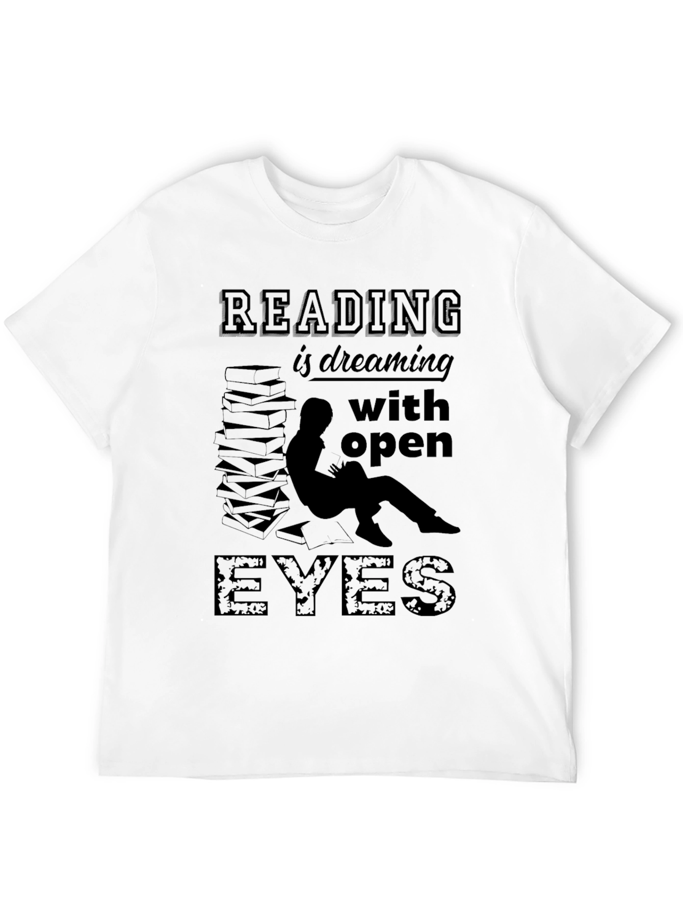 Black Reading is Dreaming T-Shirt view 12