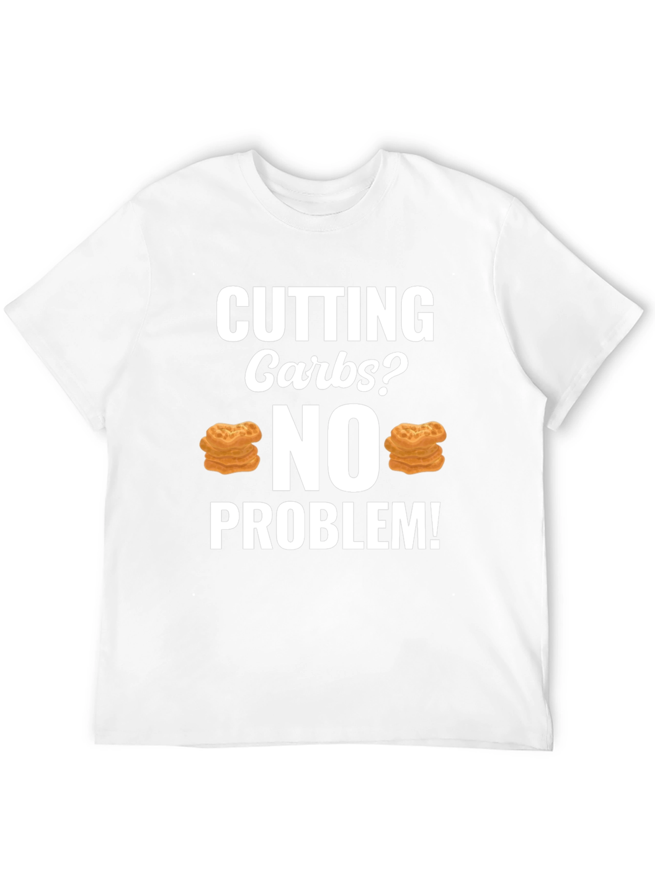 Black Cutting Carbs? No Problem T-Shirt view 12