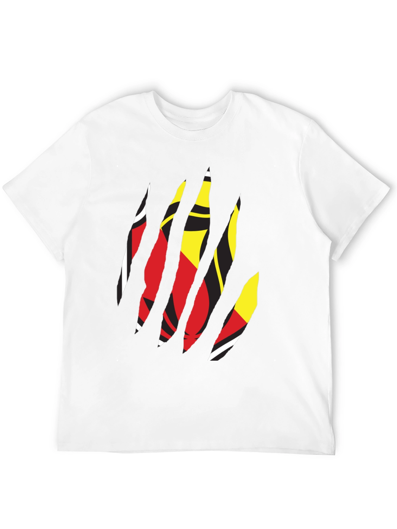 Ripped Graphic Tee - Bold Colors - 12