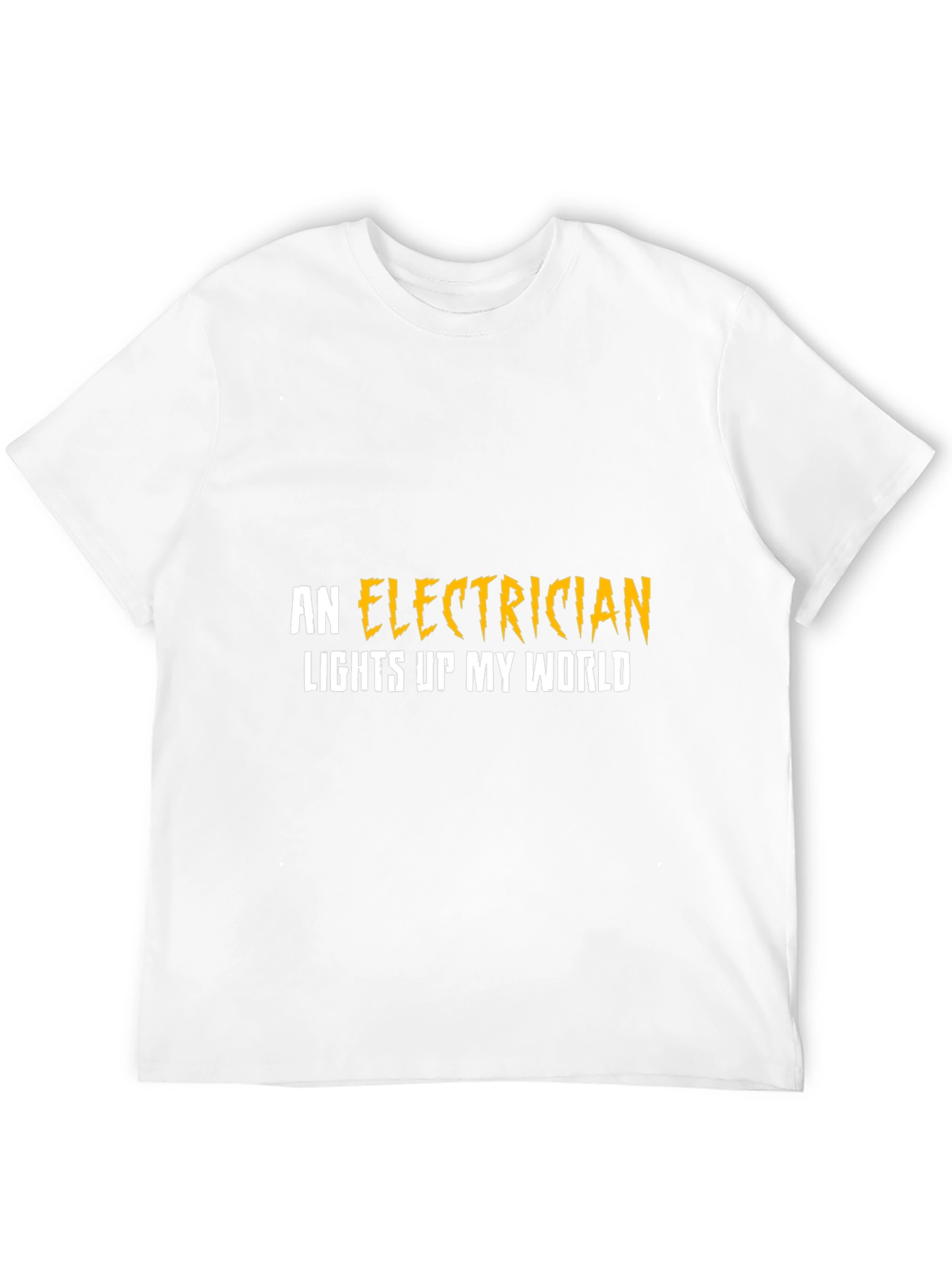 Black Electrician Lights Up My World T-Shirt view 12