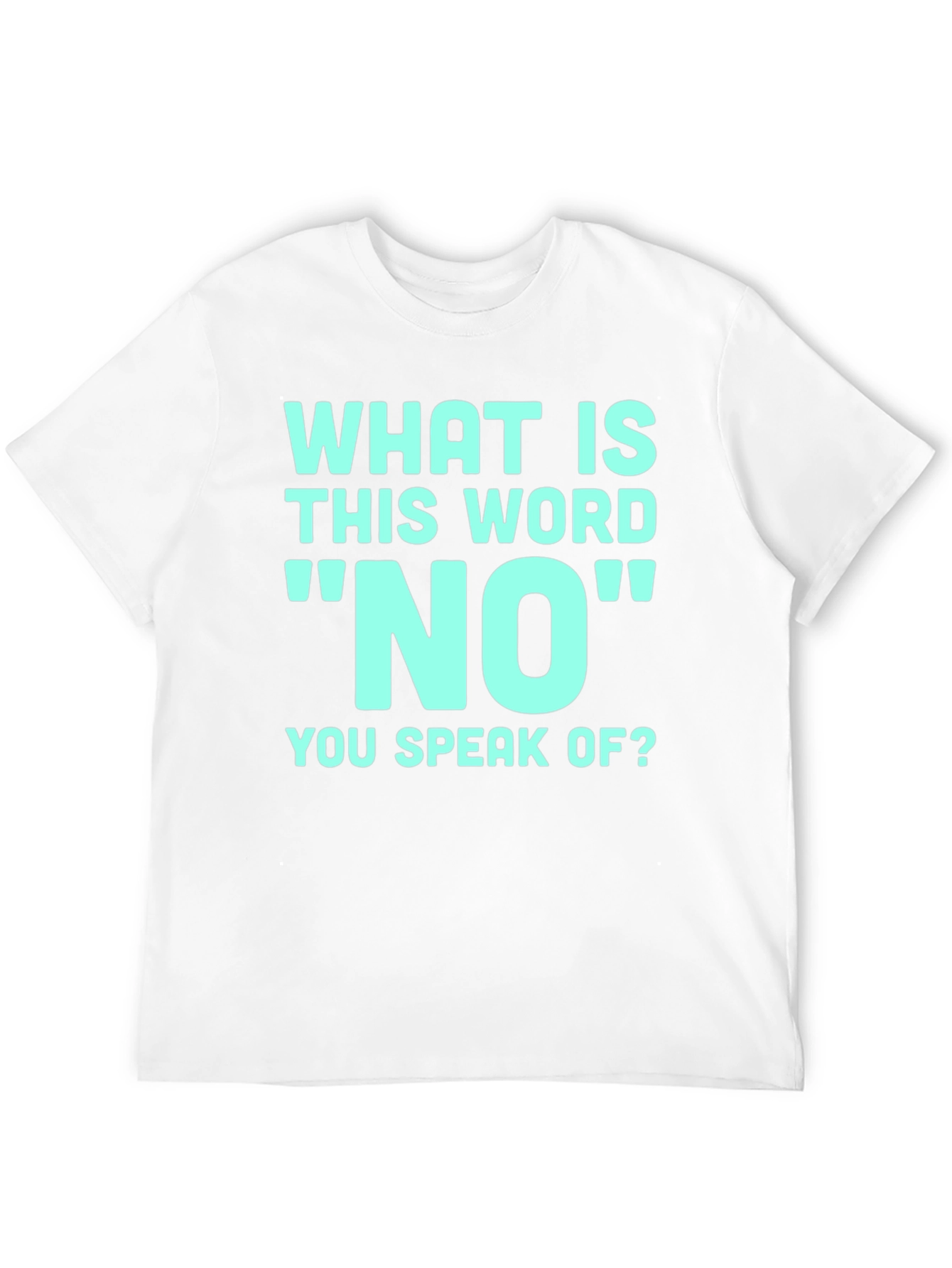 Black Humorous 'What Is This Word No' Graphic T-Shirt view 12
