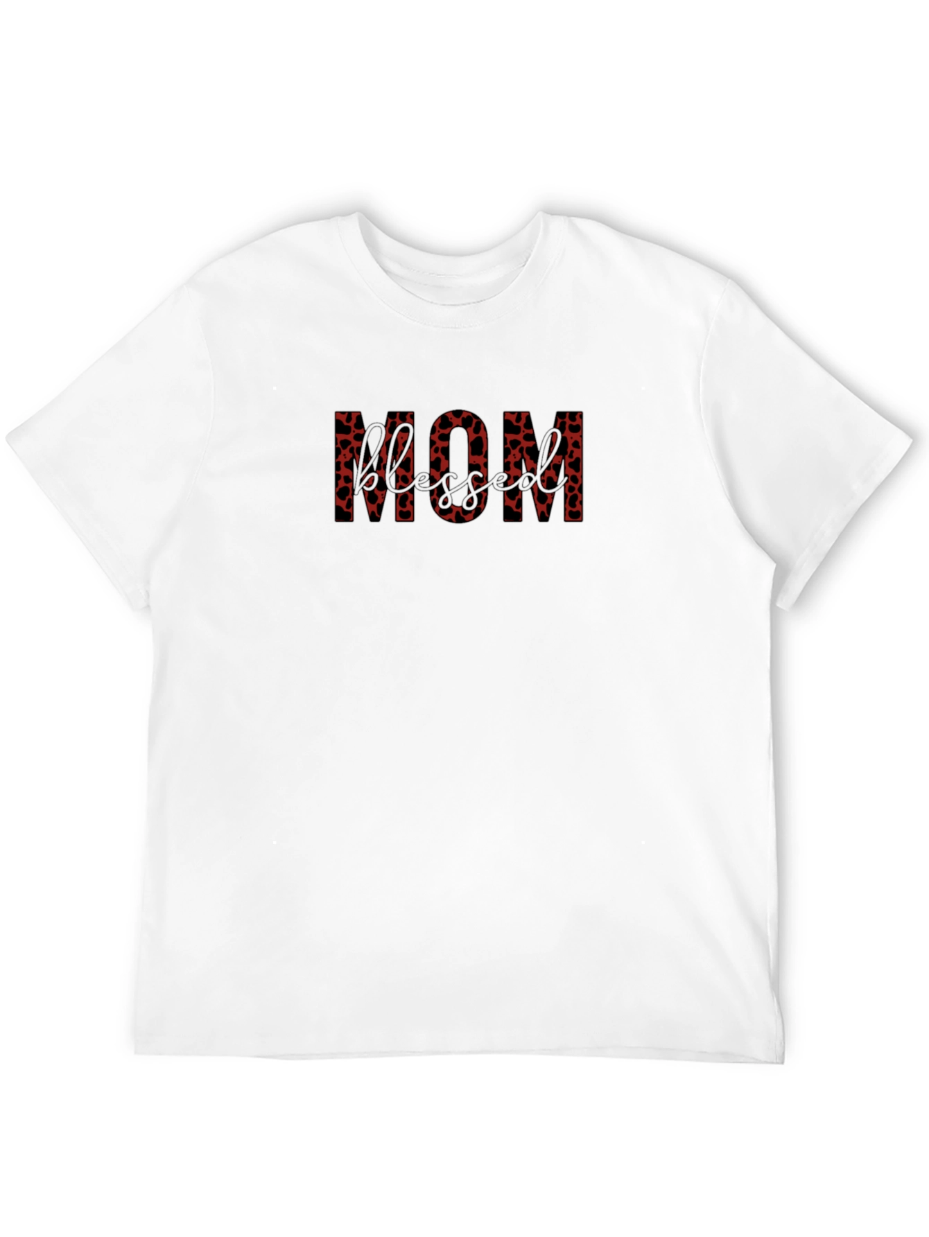 Black Stylish MOM Heart Print Black T-Shirt  view 12