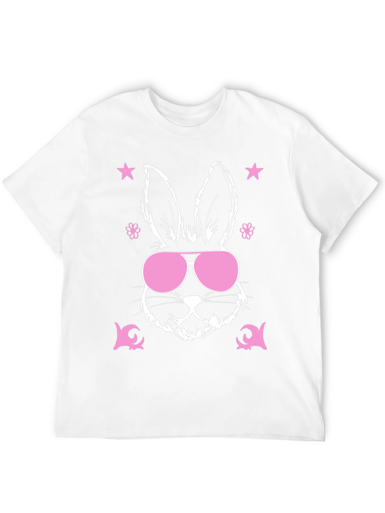 Black Cool Bunny Graphic Tee - Easter Vibes view 12