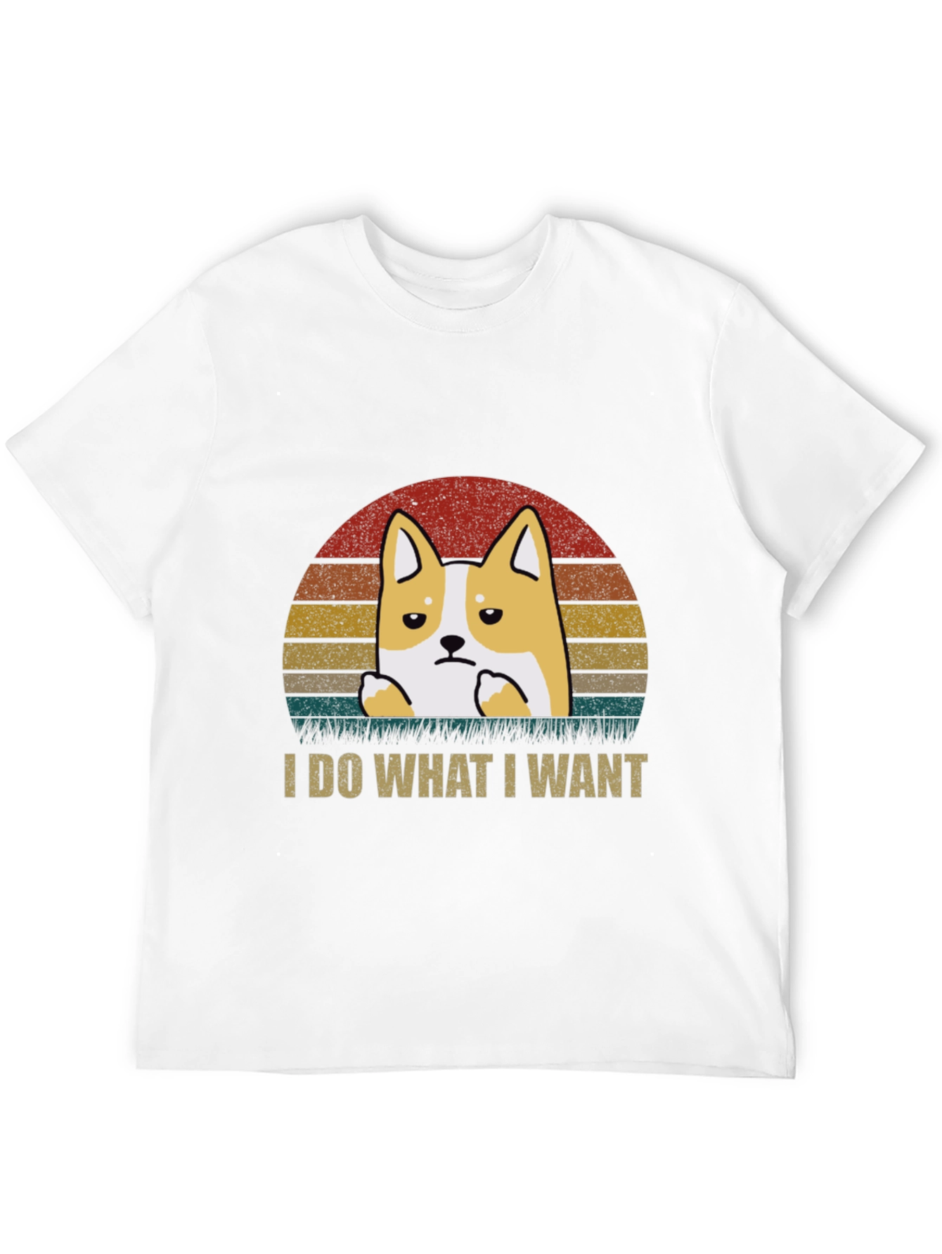 Black I Do What I Want Corgi T-Shirt view 12