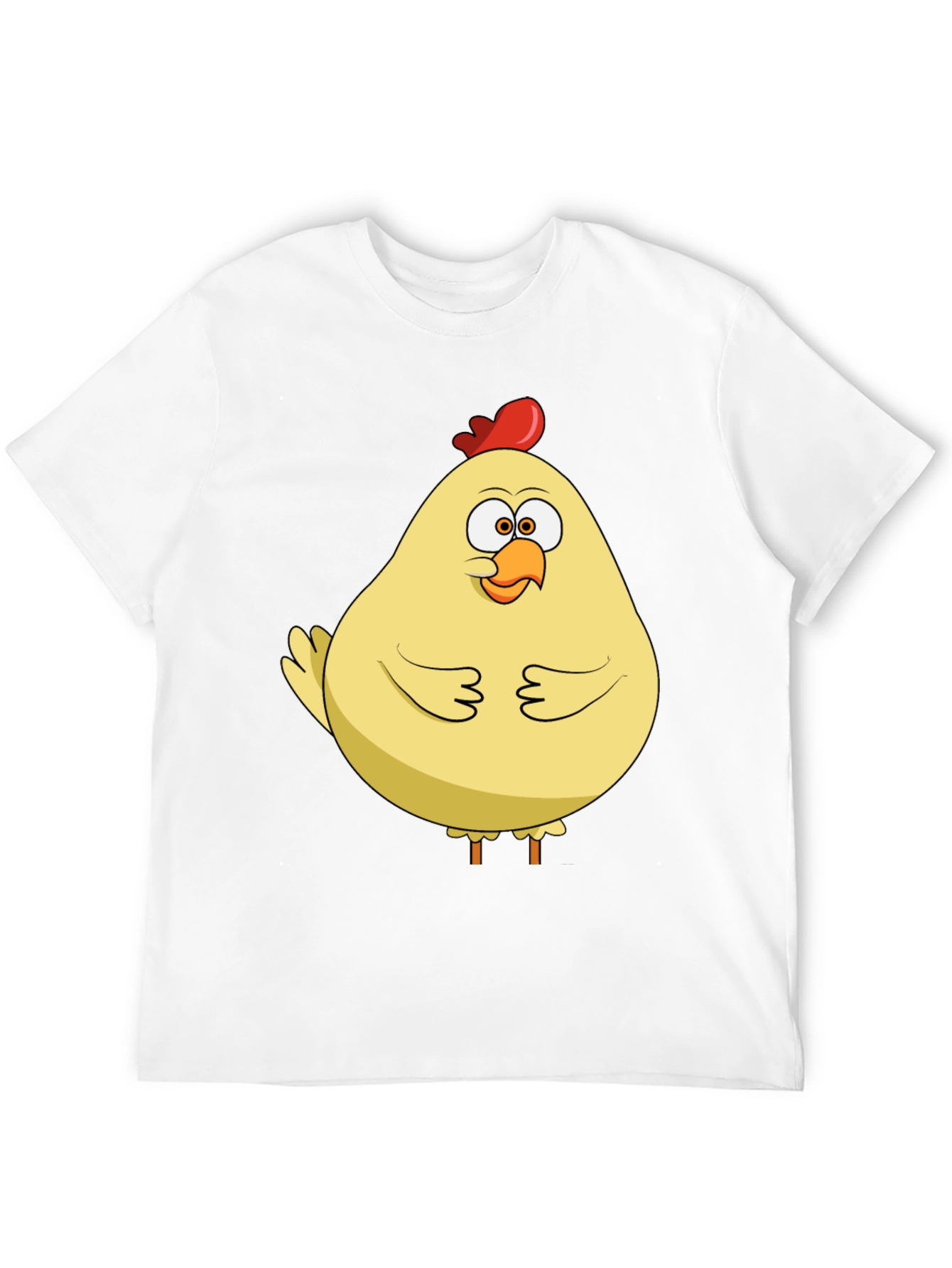 Black Funny Chicken T-Shirt - Quirky Cartoon Bird Tee view 12
