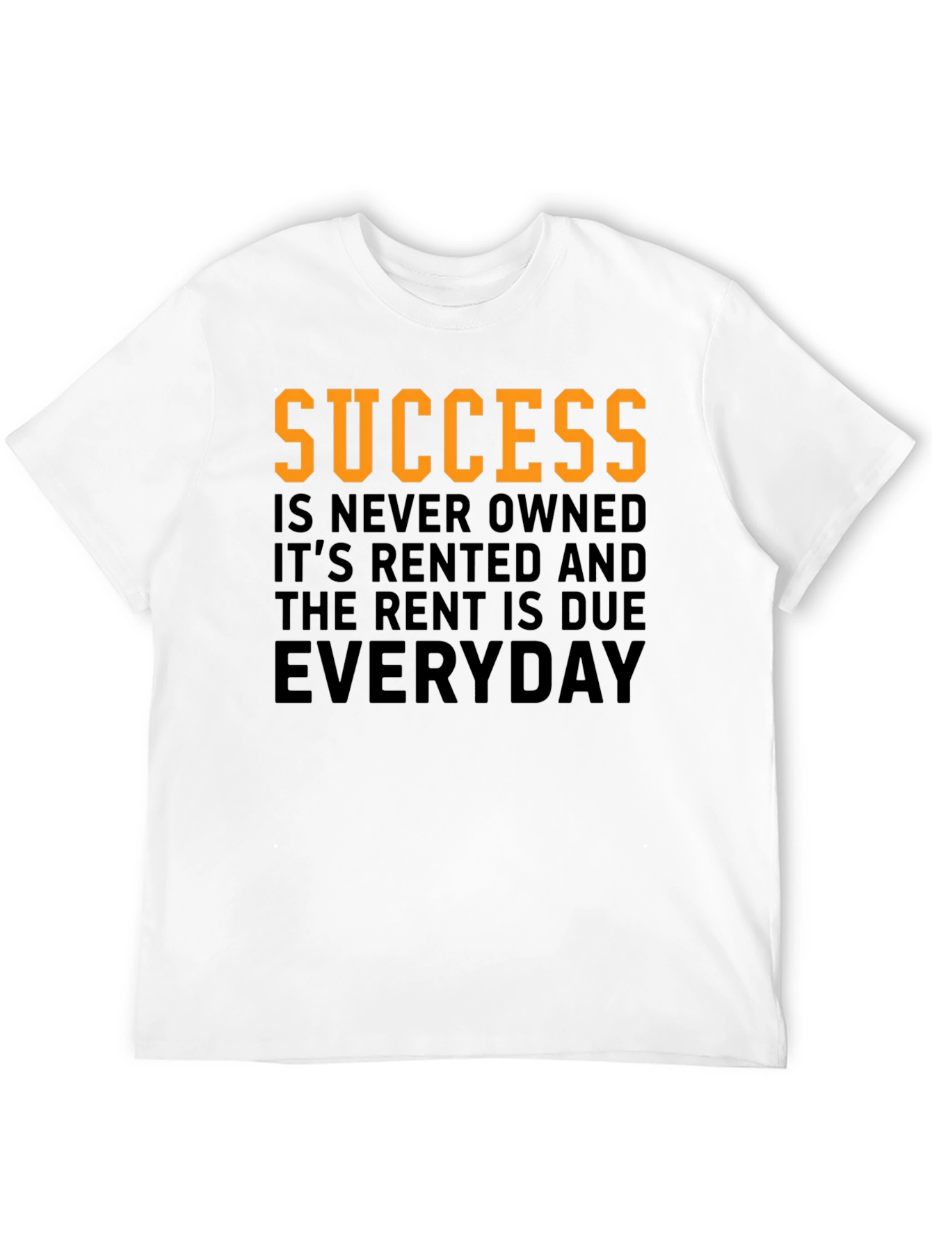 Black Success Rent Due Everyday Graphic Tee view 12