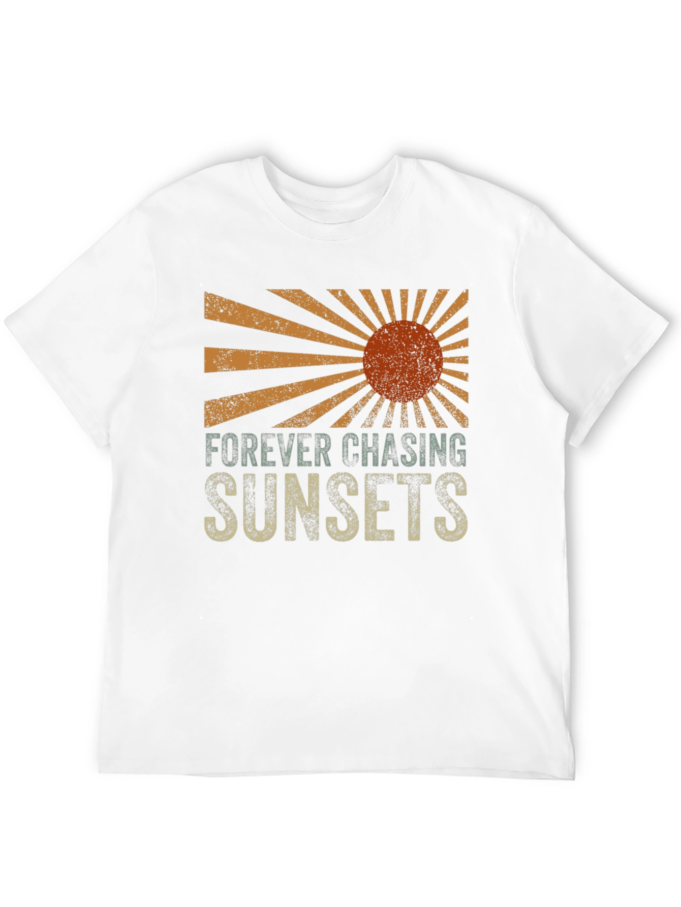 Black Sunset Chaser Graphic Tee - Retro Design view 12