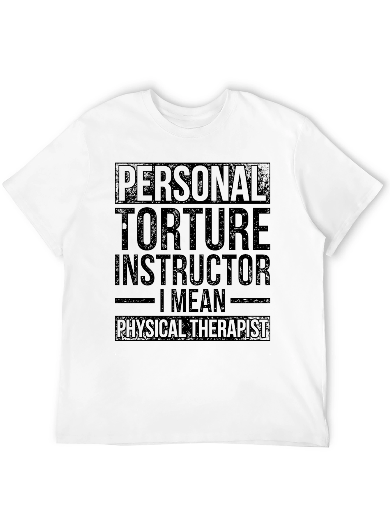 Black Personal Torture Instructor T-Shirt, Physical Therapist Tee view 12