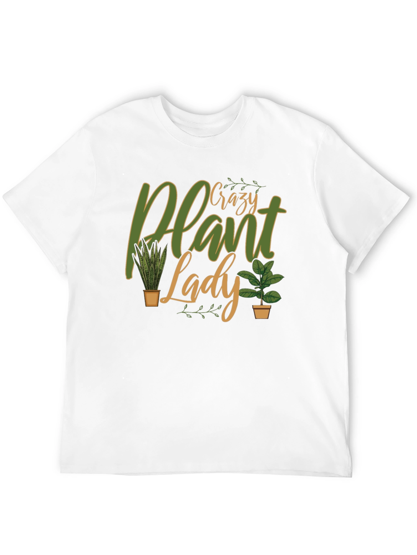 Crazy Plant Lady Graphic Tee - Novelty Gardener Shirt - 12