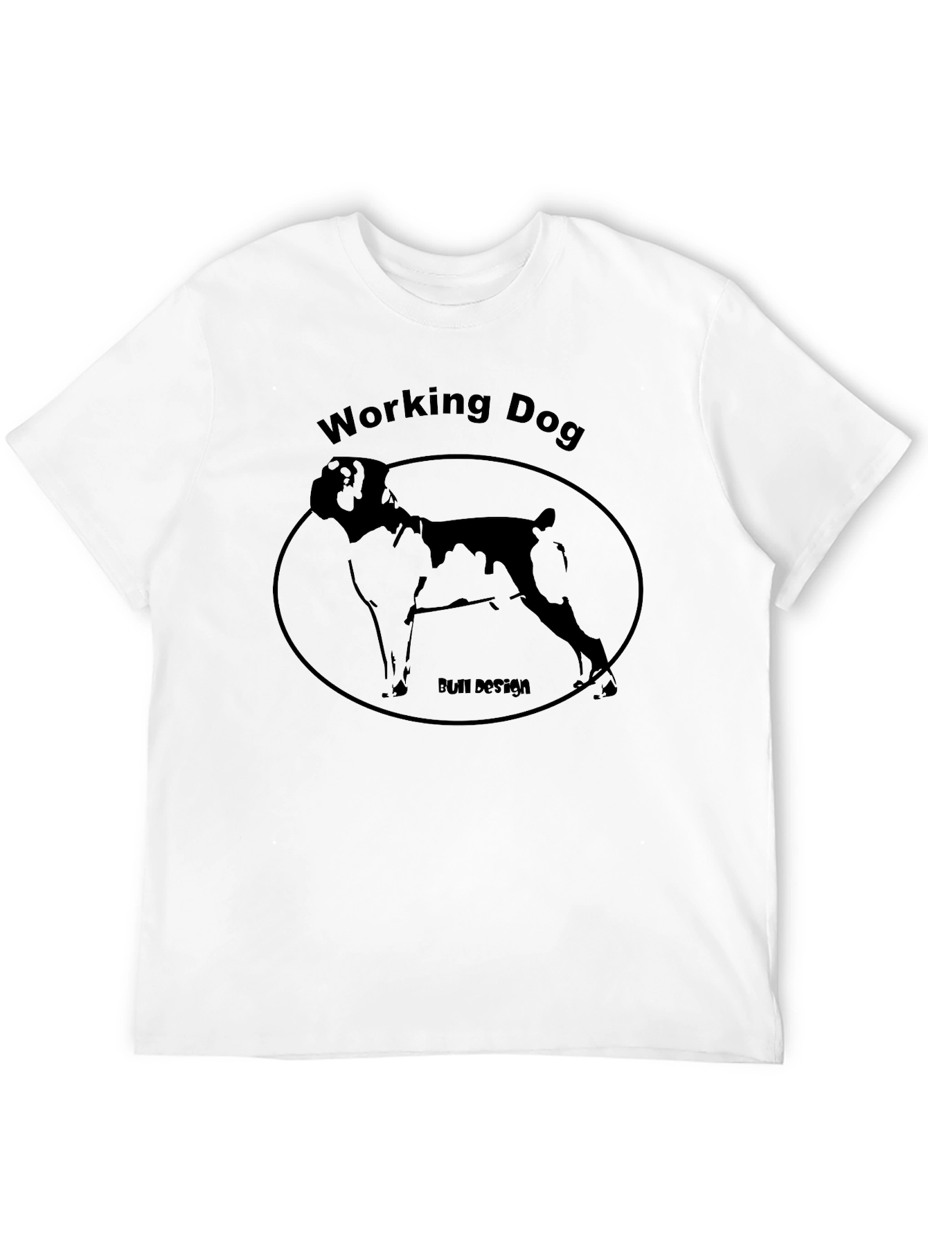 Black Working Dog T-Shirt - Stylish Dog Breed Design view 12