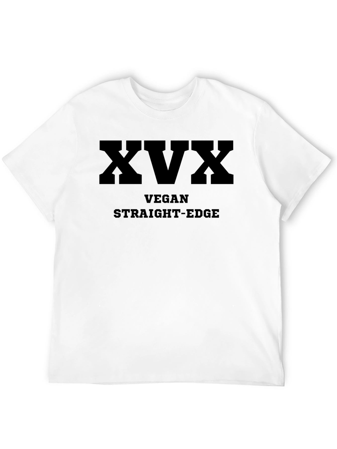 Black XVX Vegan Straight Edge Black T-Shirt view 12
