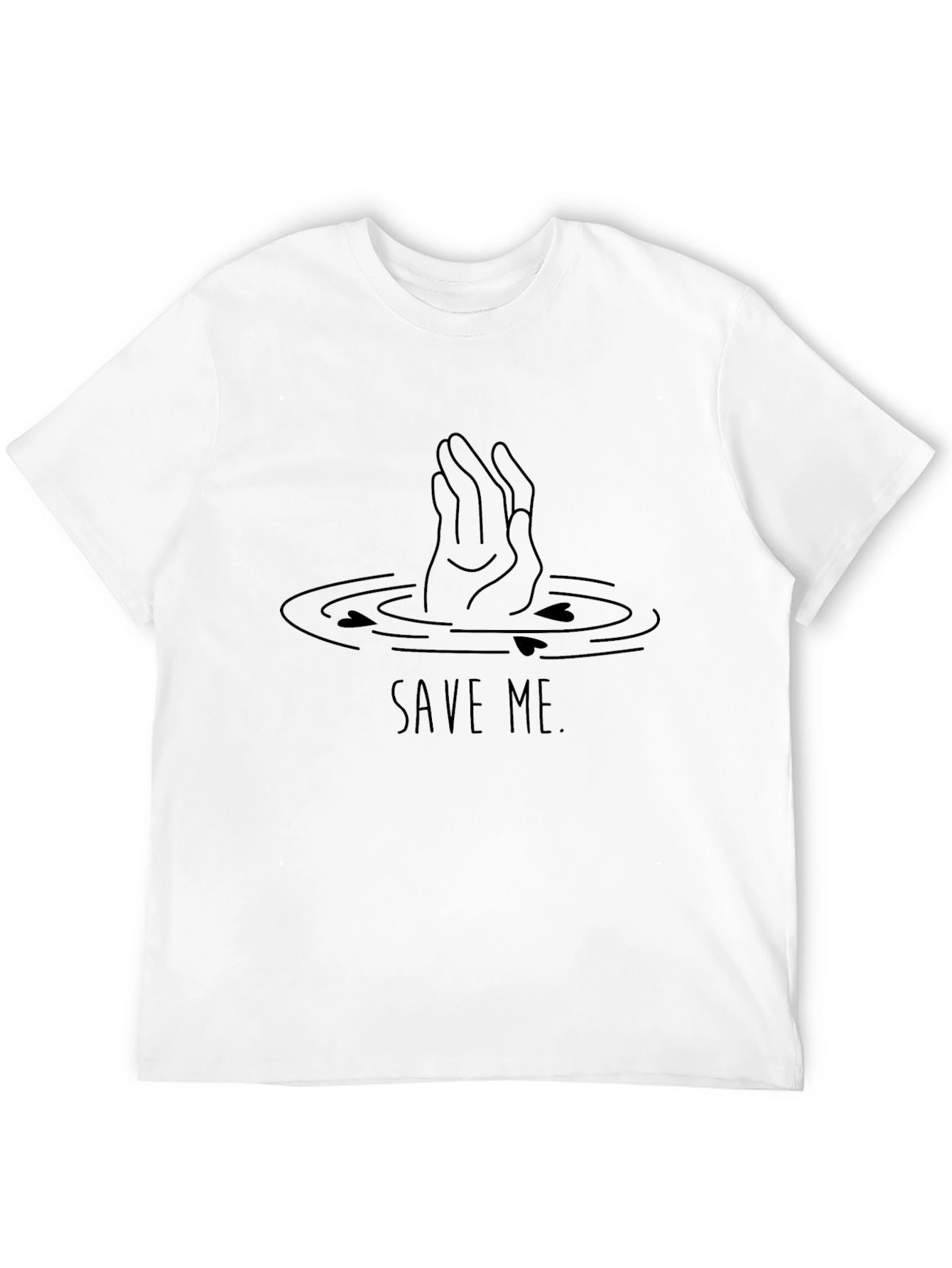 Black Save Me Graphic Tee - Black Short Sleeve view 12