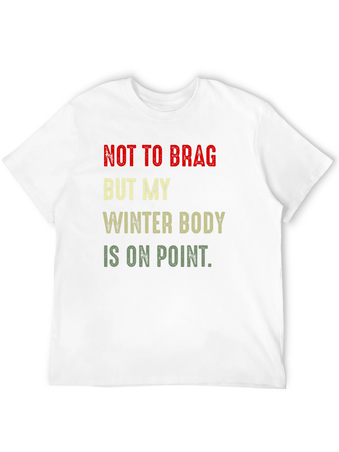 Black Winter Body On Point T-Shirt - Funny Graphic Tee view 12
