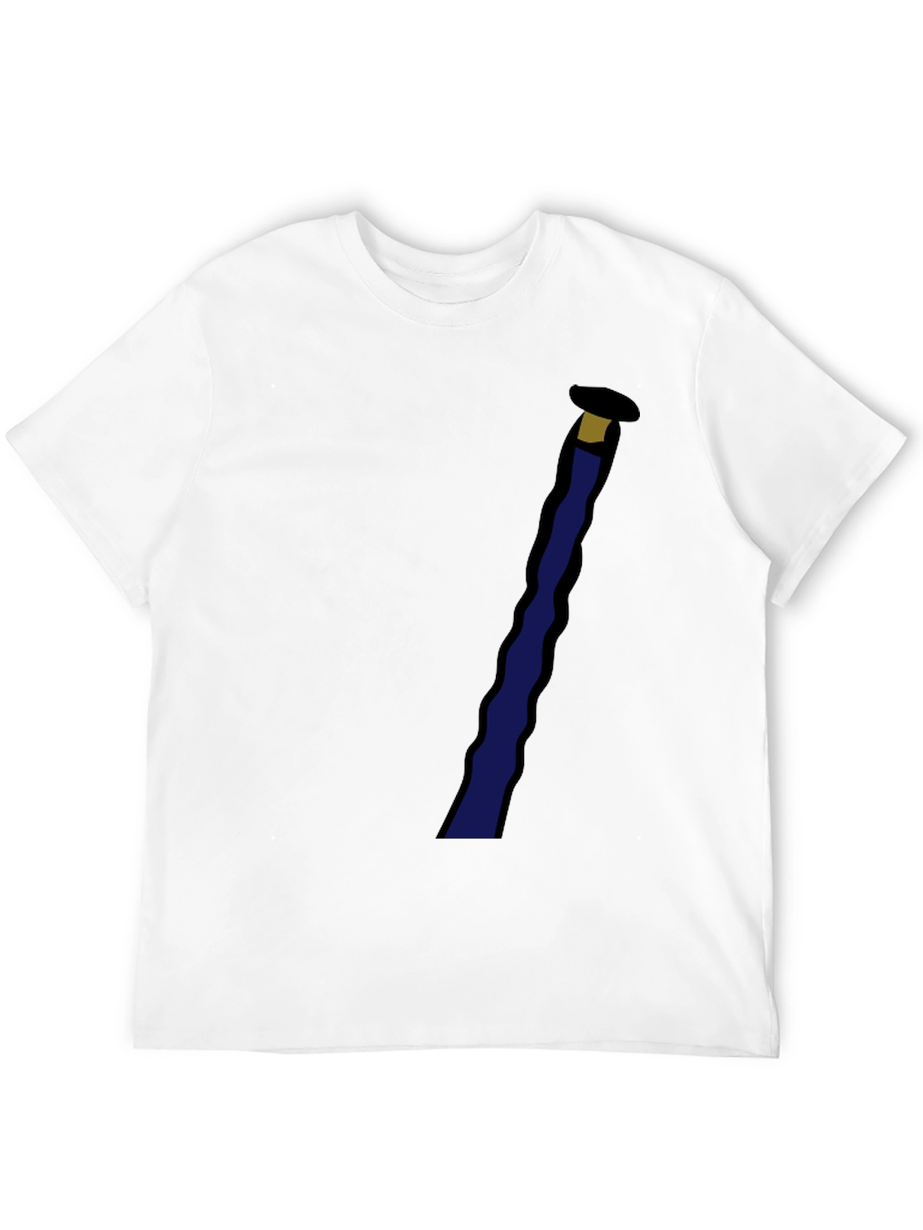 Black Novelty Black T-Shirt with Staff Graphic view 12