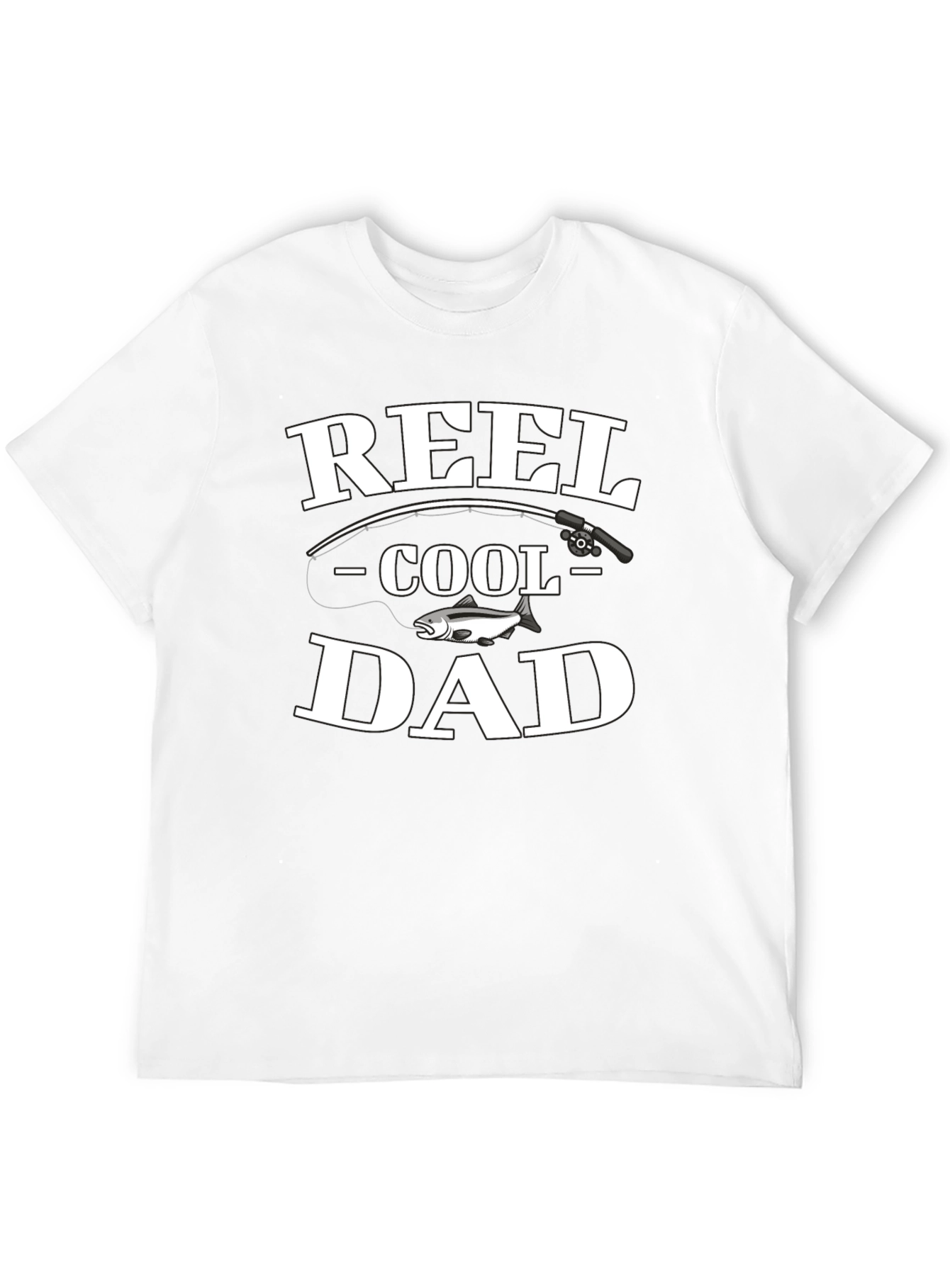 Black Reel Cool Dad Black Cotton T-Shirt view 12