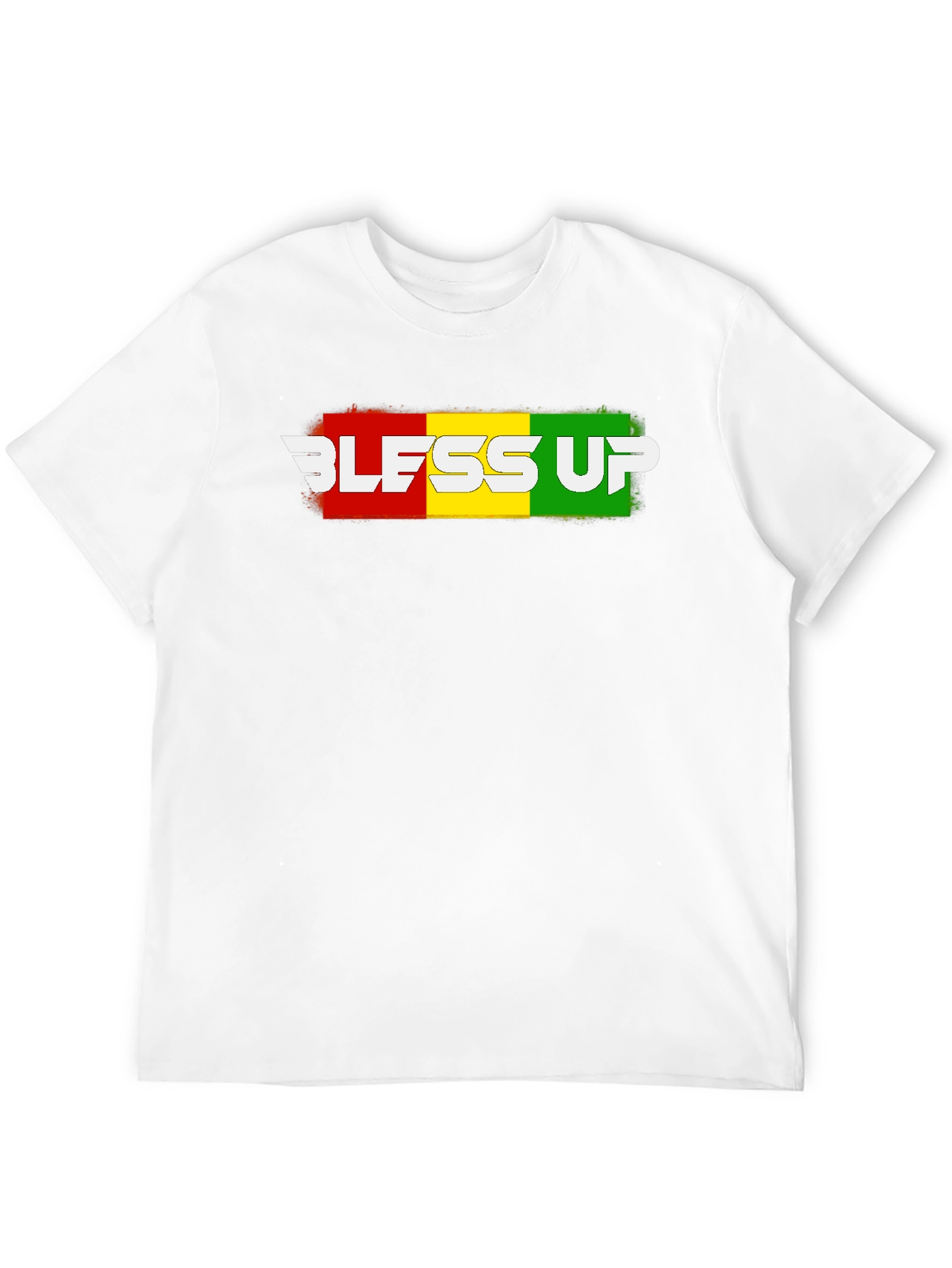 Black Bless Up Rasta T-Shirt - Reggae Style view 12