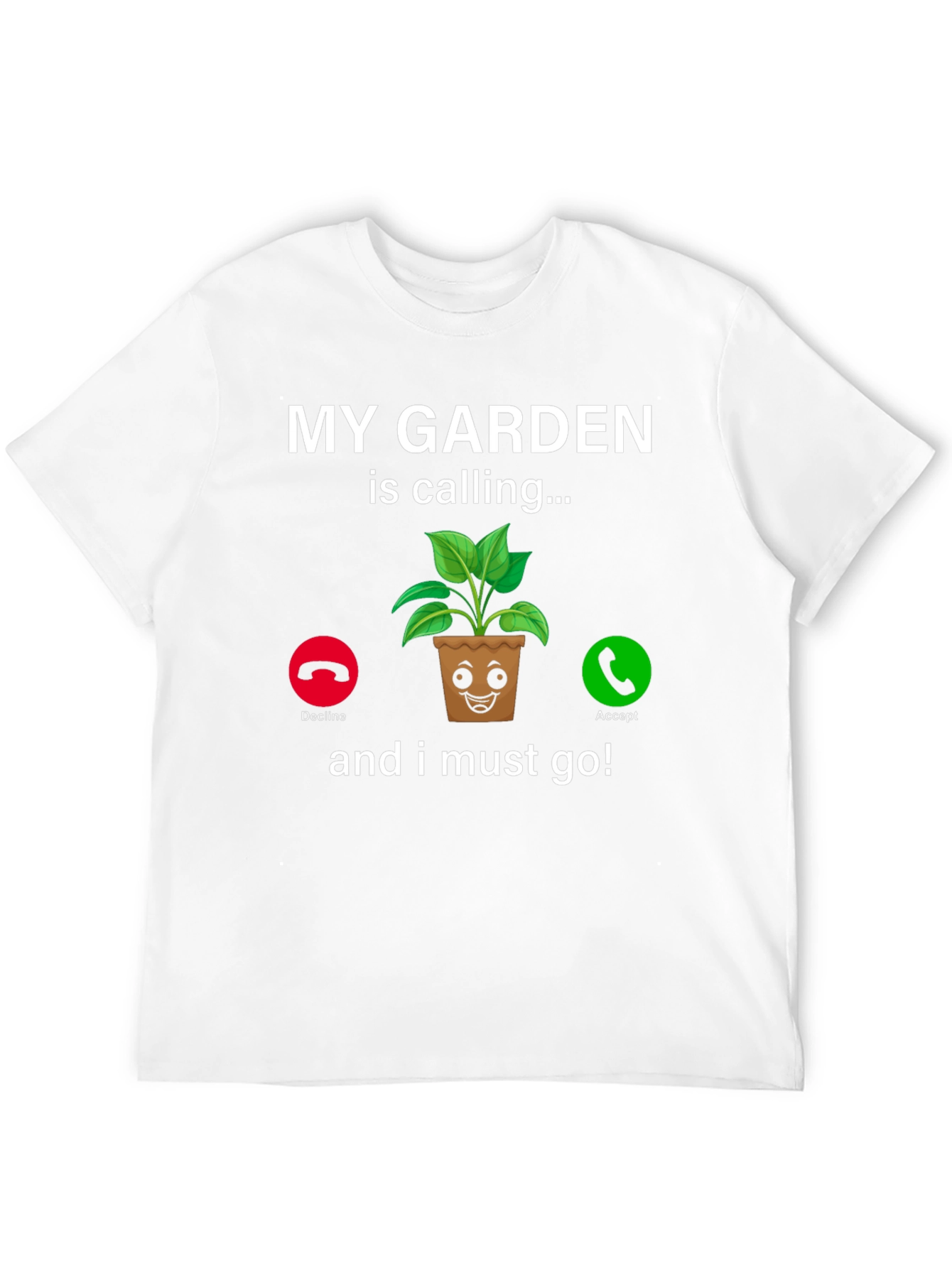 Black My Garden Is Calling T-Shirt Funny Gardener Tee view 12
