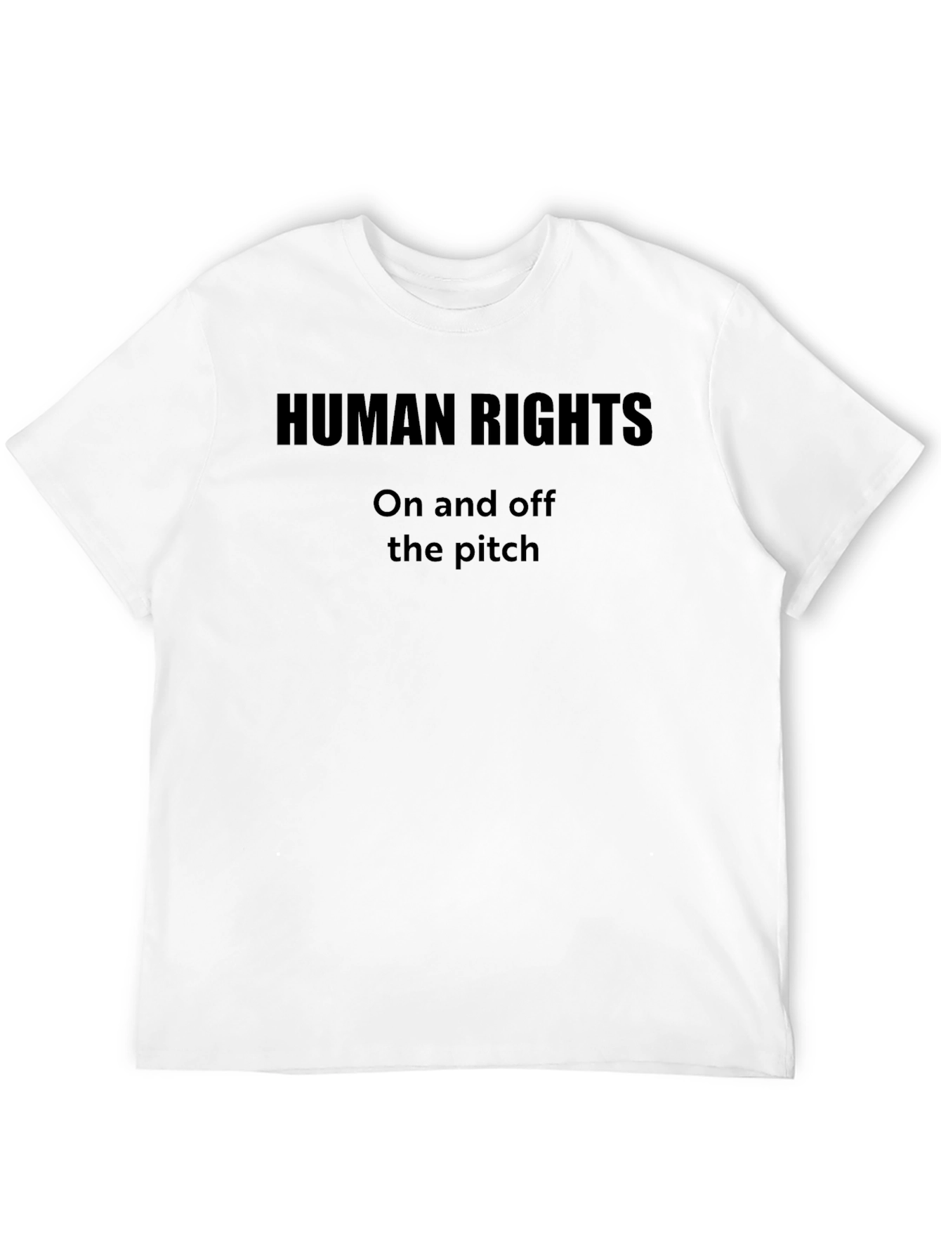 Black Human Rights On and Off the Pitch Black Tee view 12