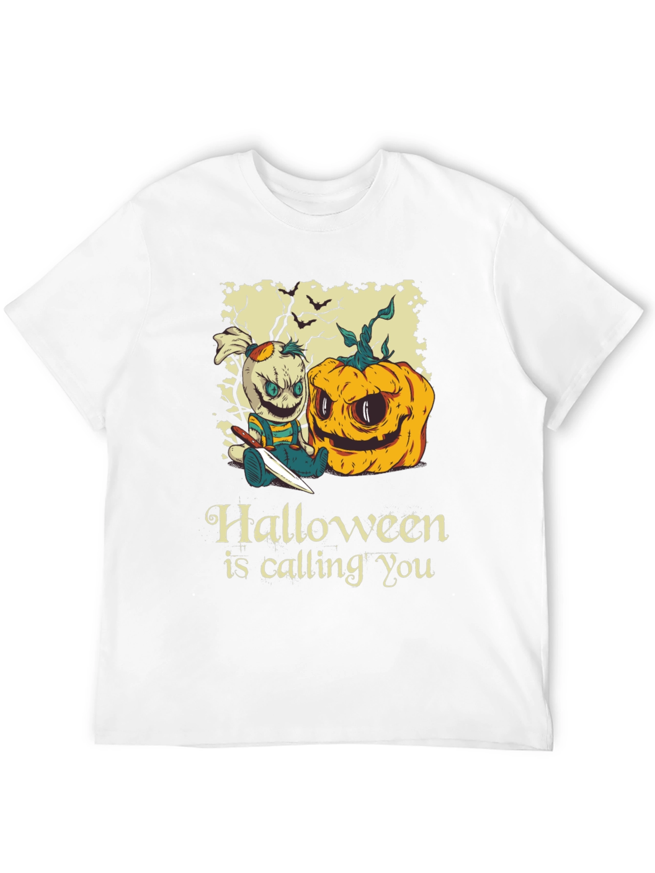 Black Halloween is Calling You T-Shirt view 12