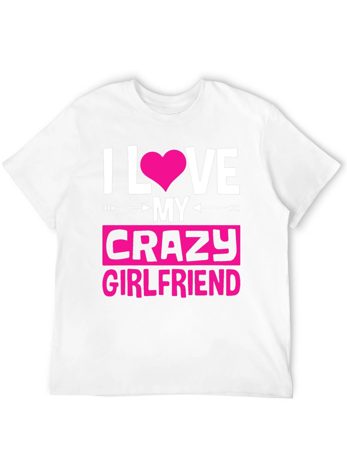 Black I Love My Crazy Girlfriend Graphic Tee view 12