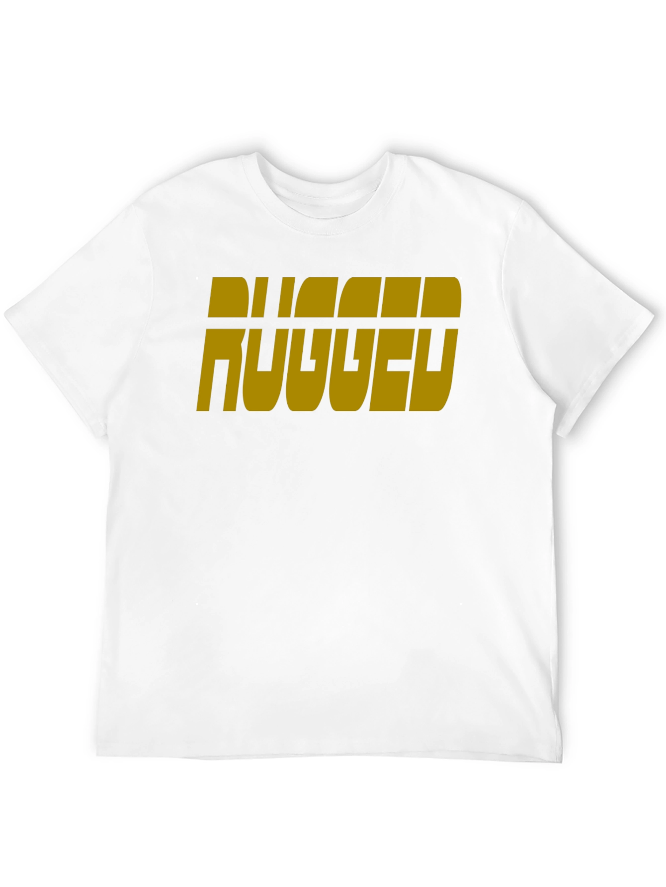 Black Rugged Graphic Tee - Black Short Sleeve Crew Neck view 12