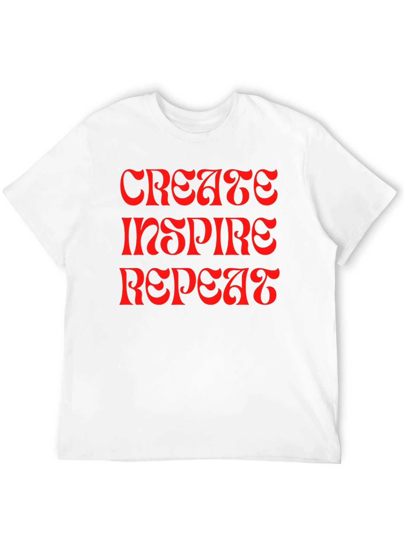 Black Create Inspire Repeat Graphic Tee view 12