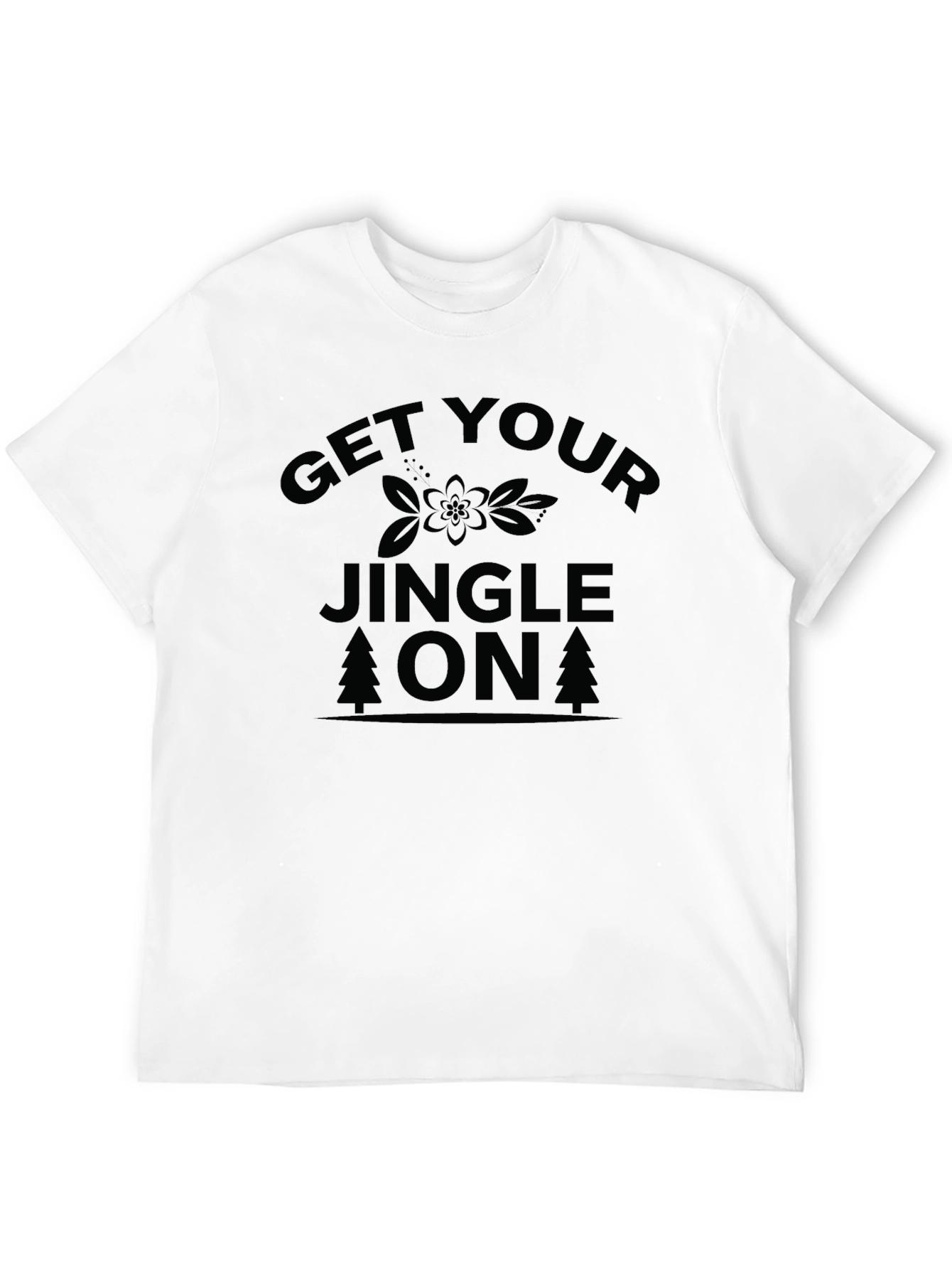 Black Get Your Jingle On Holiday Tee - Christmas T-Shirt view 12