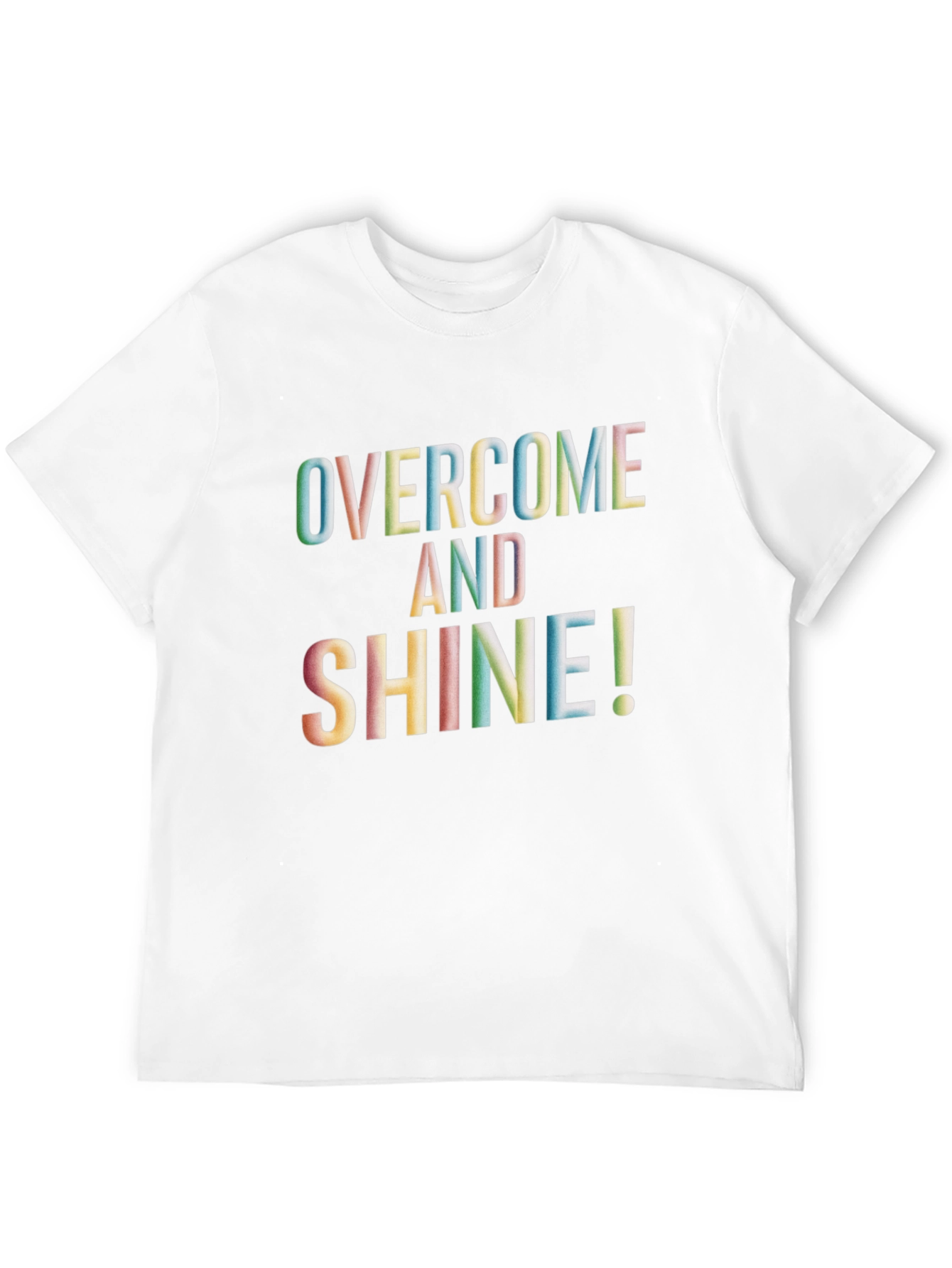 Black Overcome and Shine Graphic Tee - Men's Black T-Shirt view 12