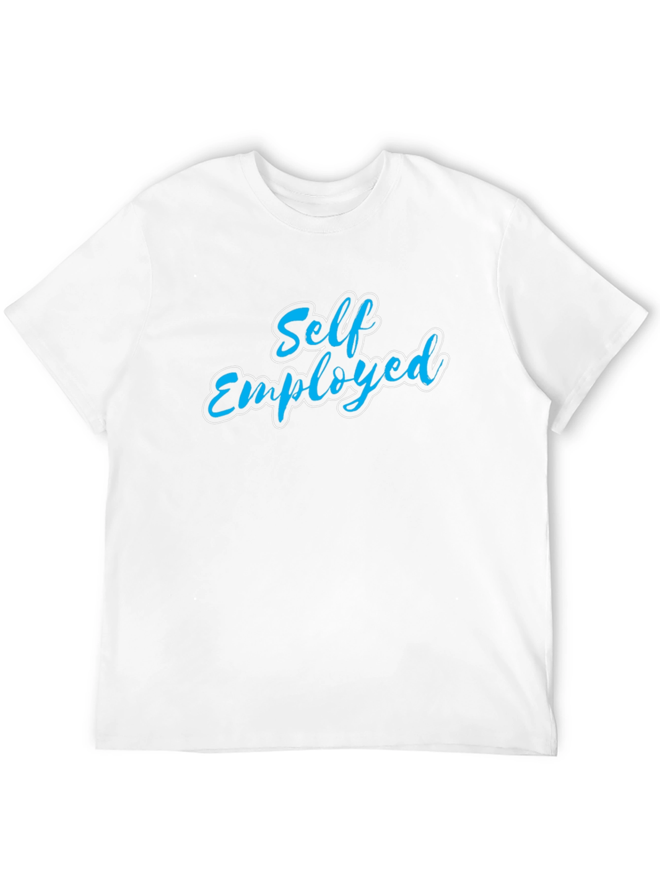 Black Self Employed T-Shirt - Black Crew Neck Tee view 12
