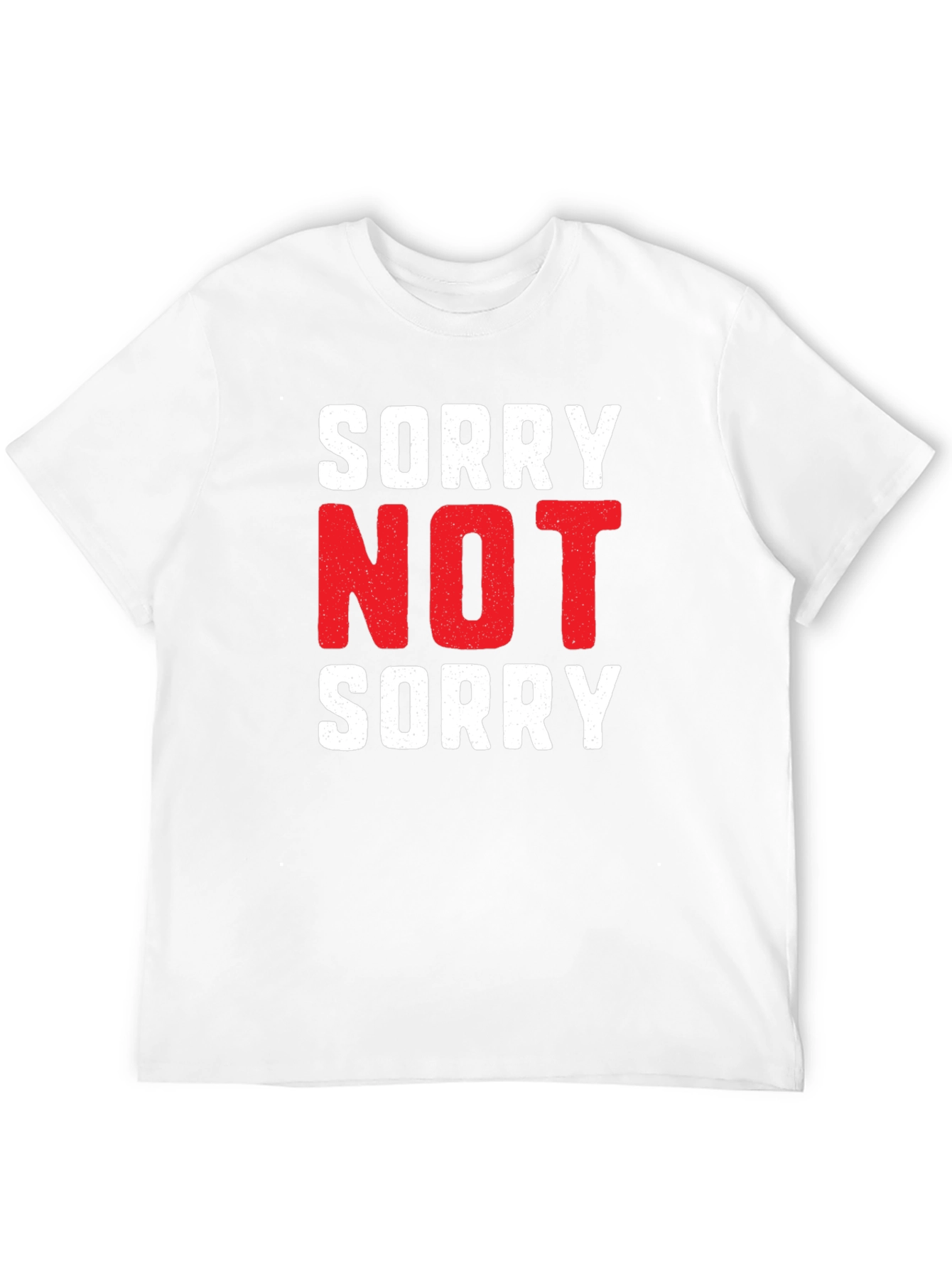Black Sorry Not Sorry Graphic Tee - Black Cotton T-Shirt view 12