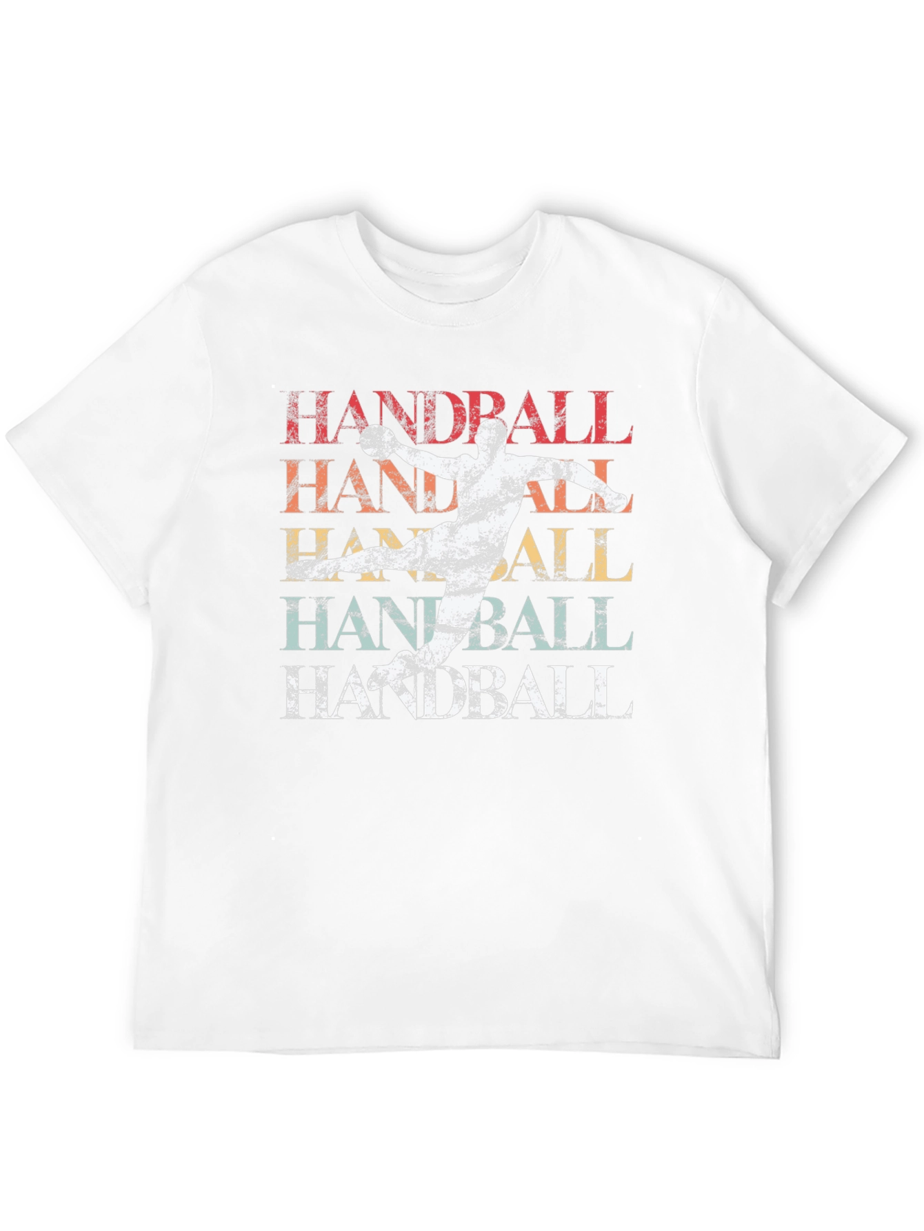 Black Handball Retro Style Graphic T-Shirt view 12