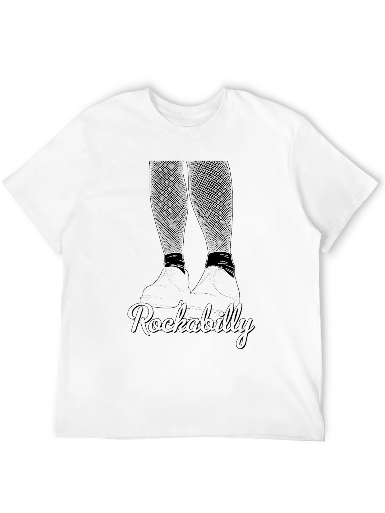 Black Rockabilly Style Graphic T-Shirt view 12