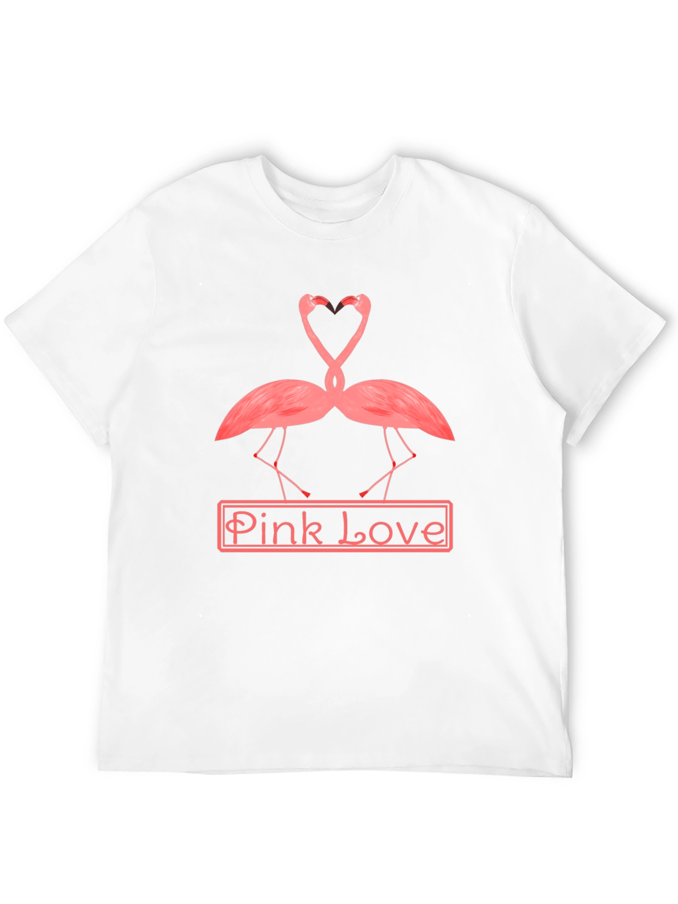 Black Pink Love Flamingo Graphic Tee view 12