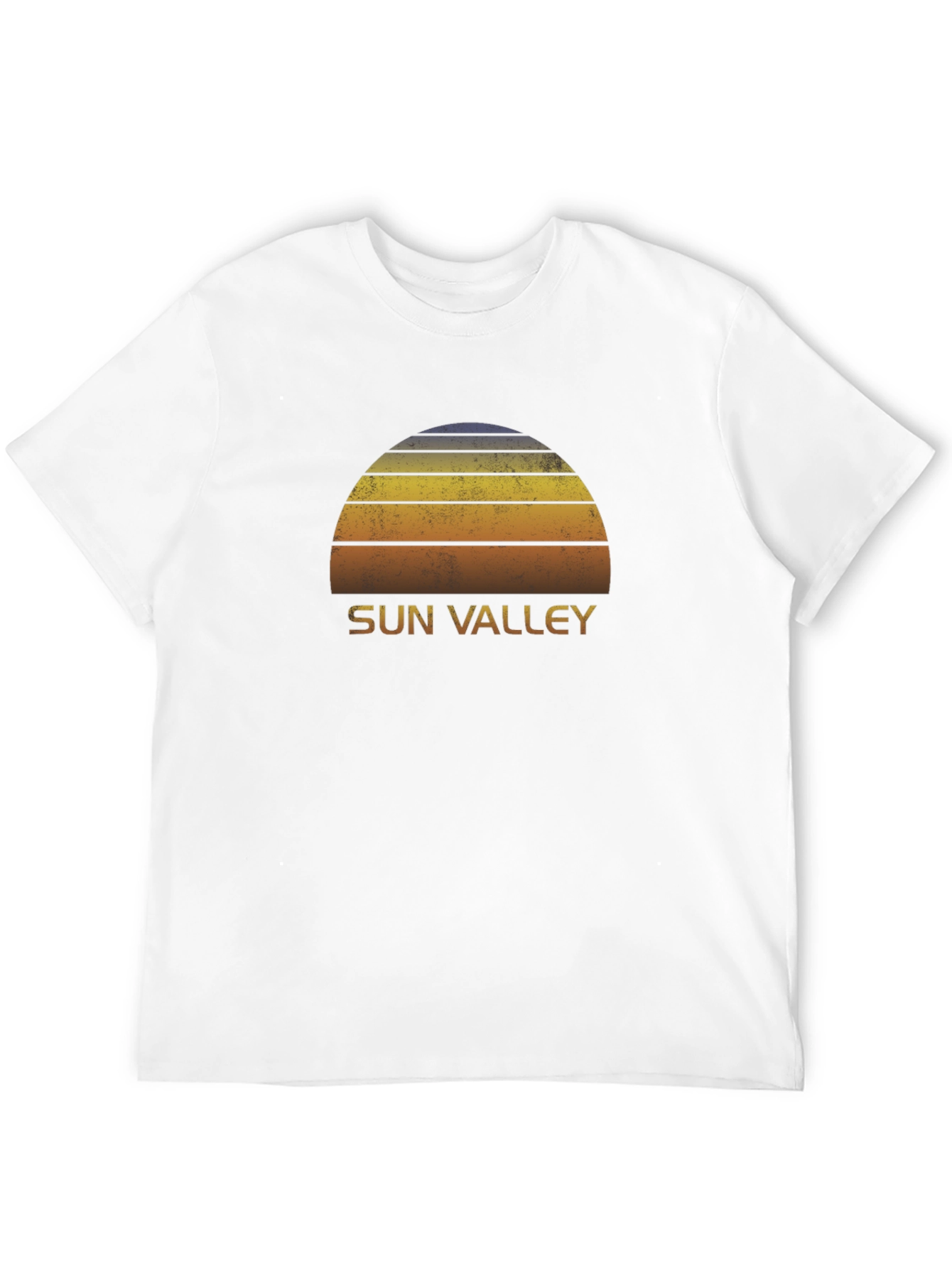 Black Retro Sun Valley Graphic T-Shirt - Classic Black Tee view 12
