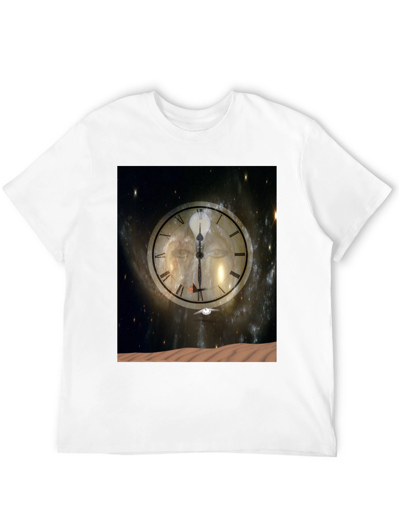 Black Time & Space Graphic Tee - Black Cotton Comfort view 12