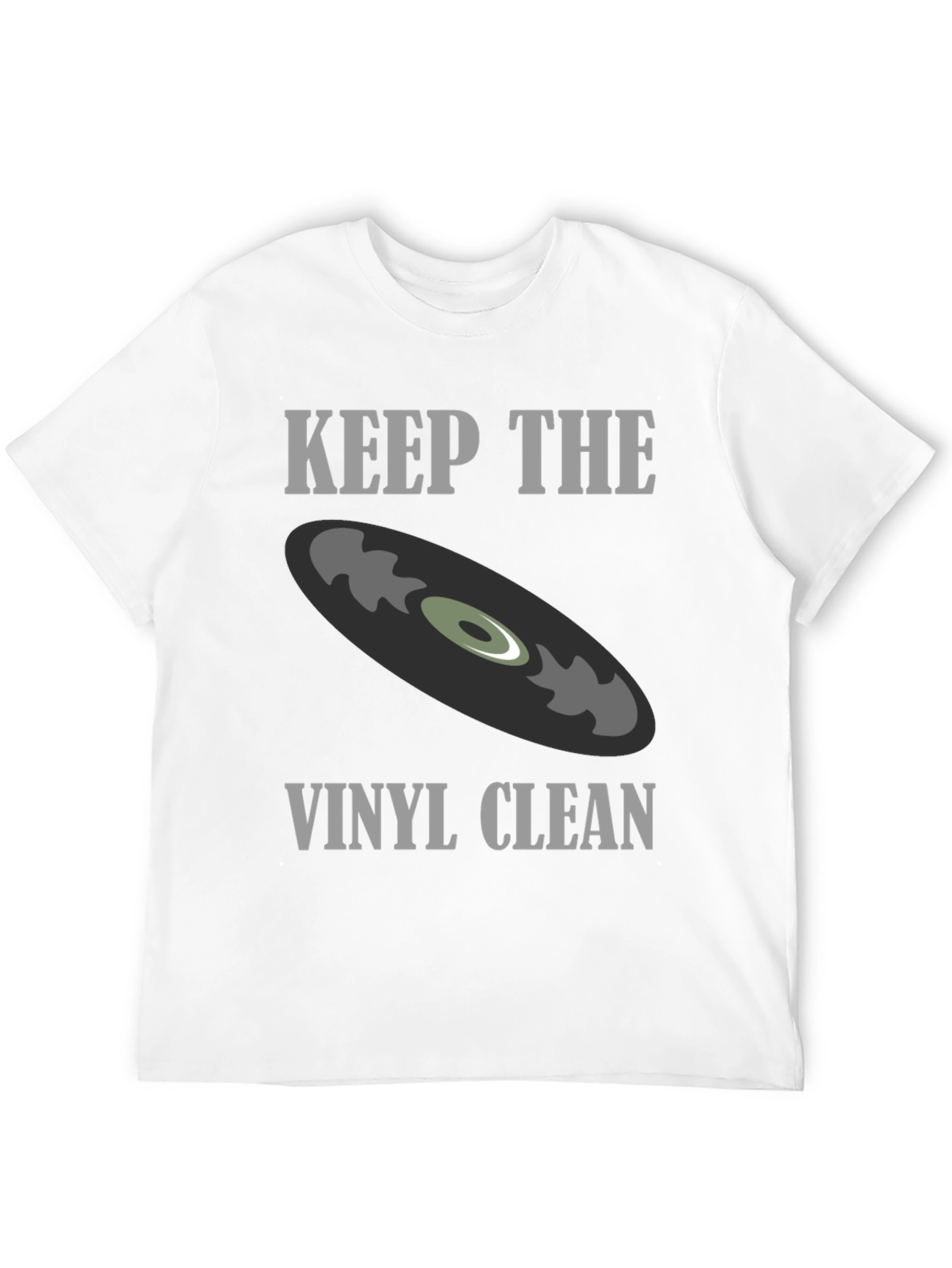 Black Keep The Vinyl Clean Graphic Tee view 12