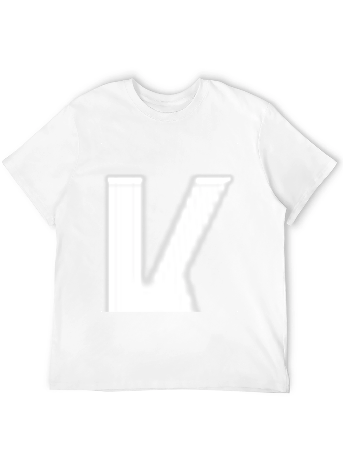 Black Letter K Graphic Print Tee - Modern Style view 12